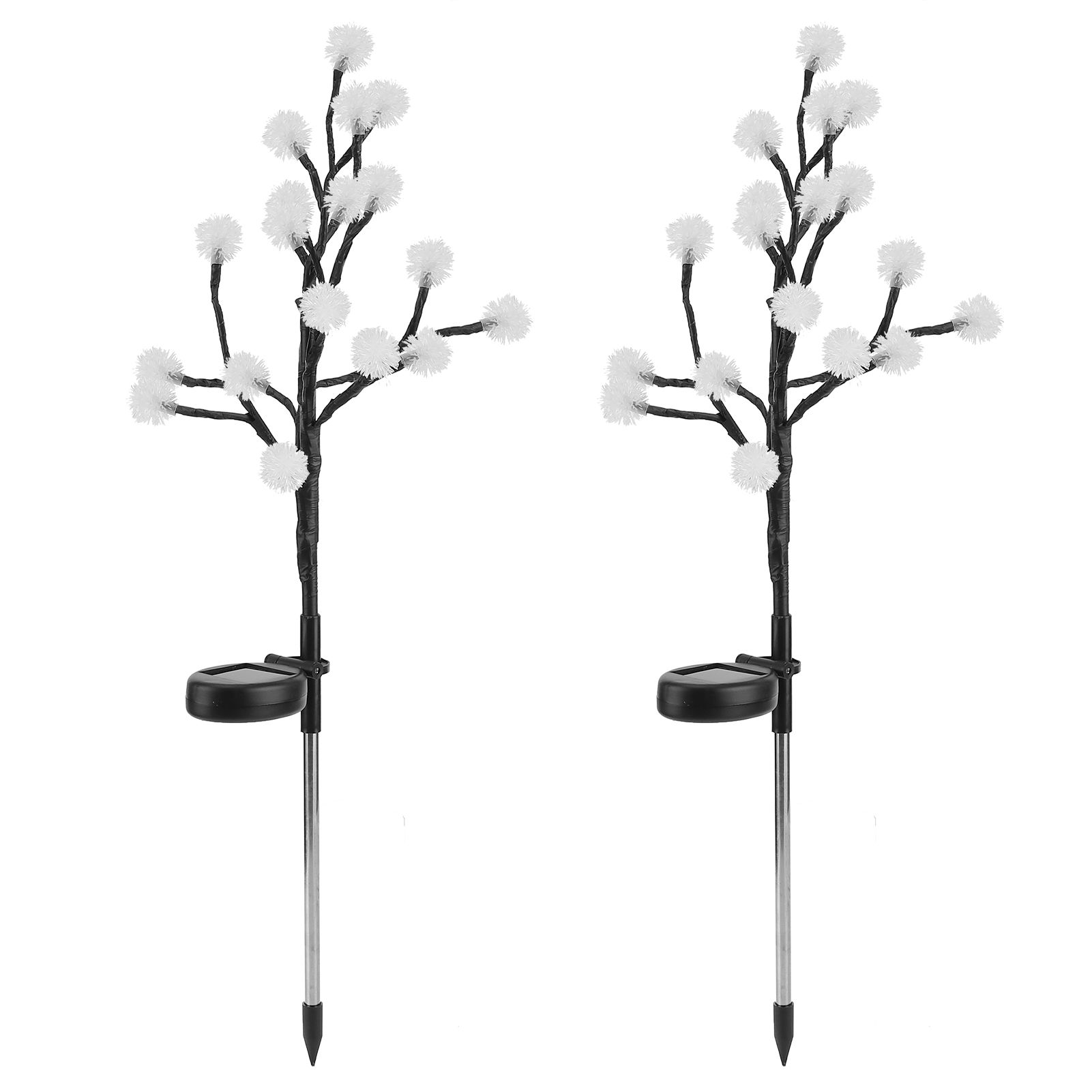 2pcs 20LED Solar Powered Fairy Lights Outdoor Dandelion Lamp Garden Lawn view 3