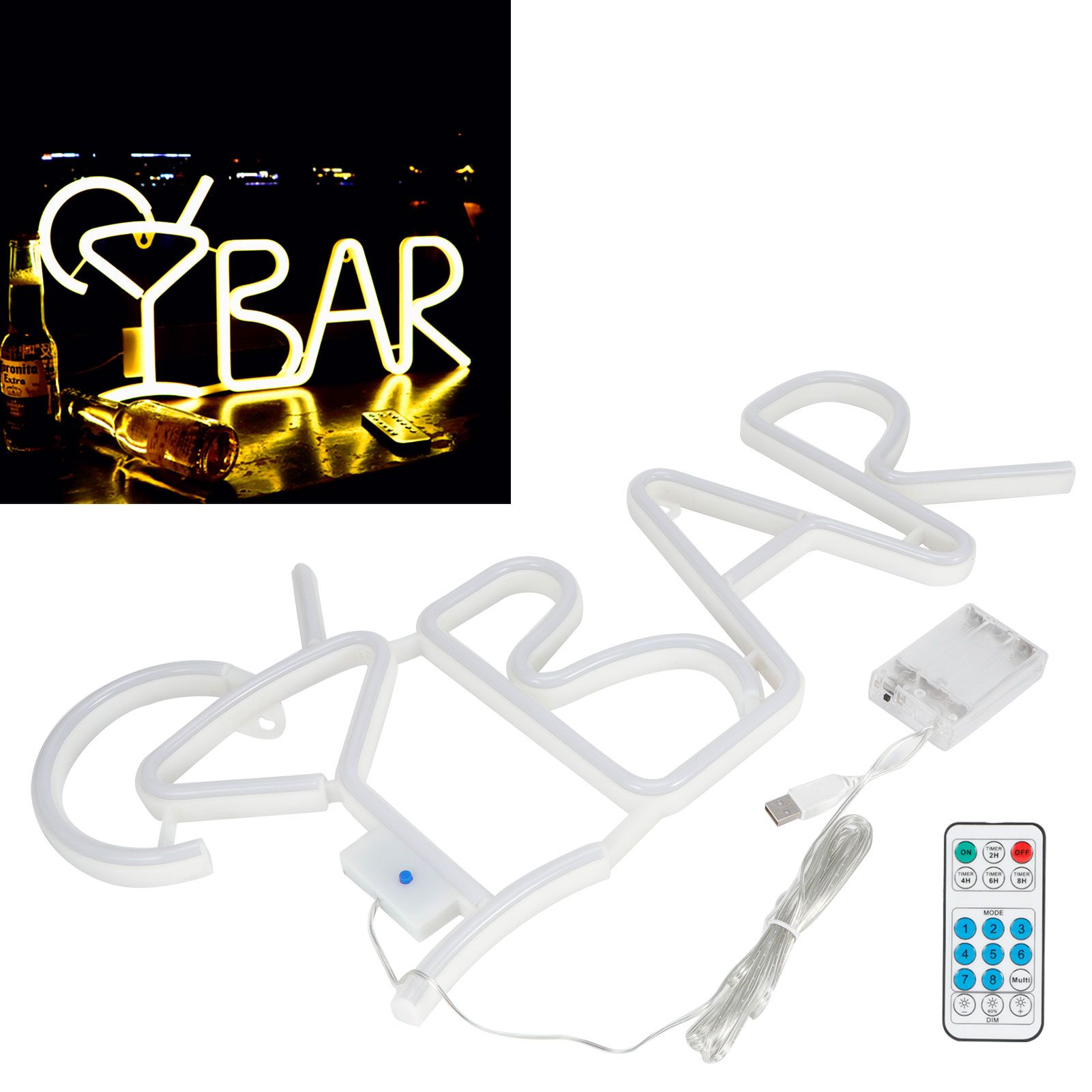 English Letter Modeling LED Light Bar Party Home Hanging Decorative Lamp view 9