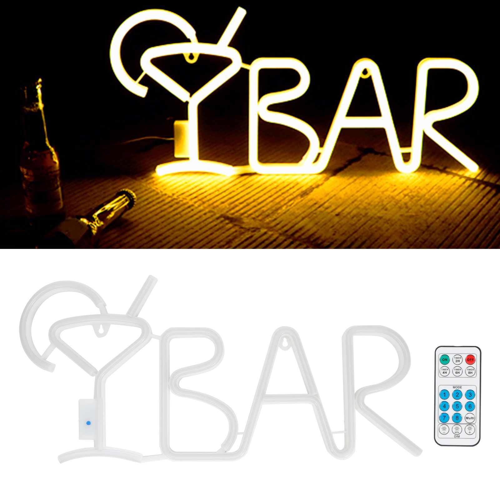 English Letter Modeling LED Light Bar Party Home Hanging Decorative Lamp view 10