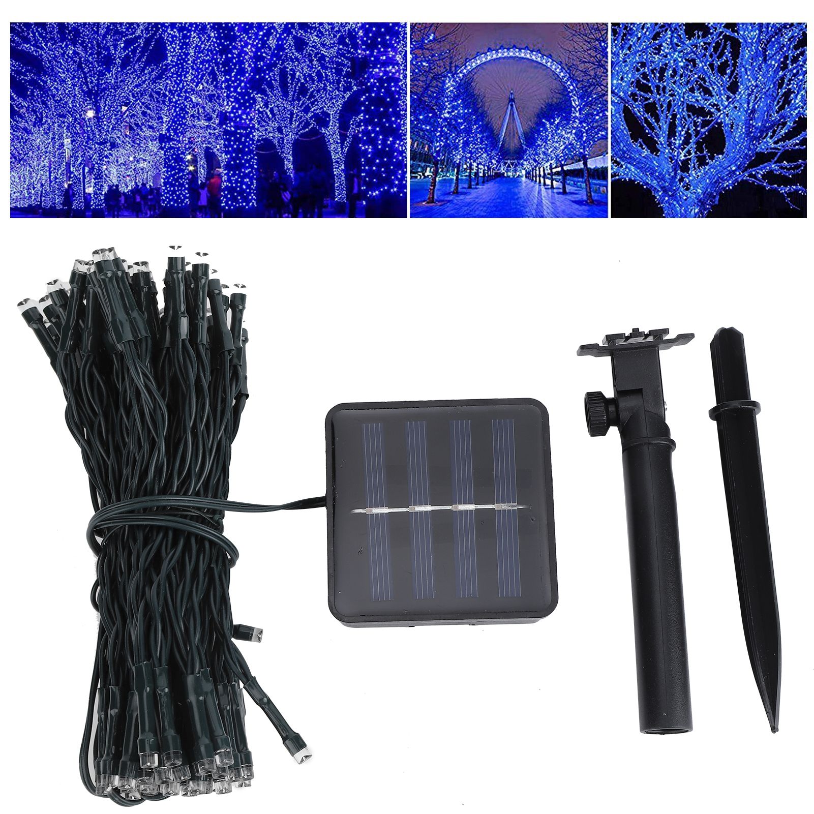 Outdoor Waterproof LED Solar String Lights for Xmas Tree Garden Wedding Lawn view 10
