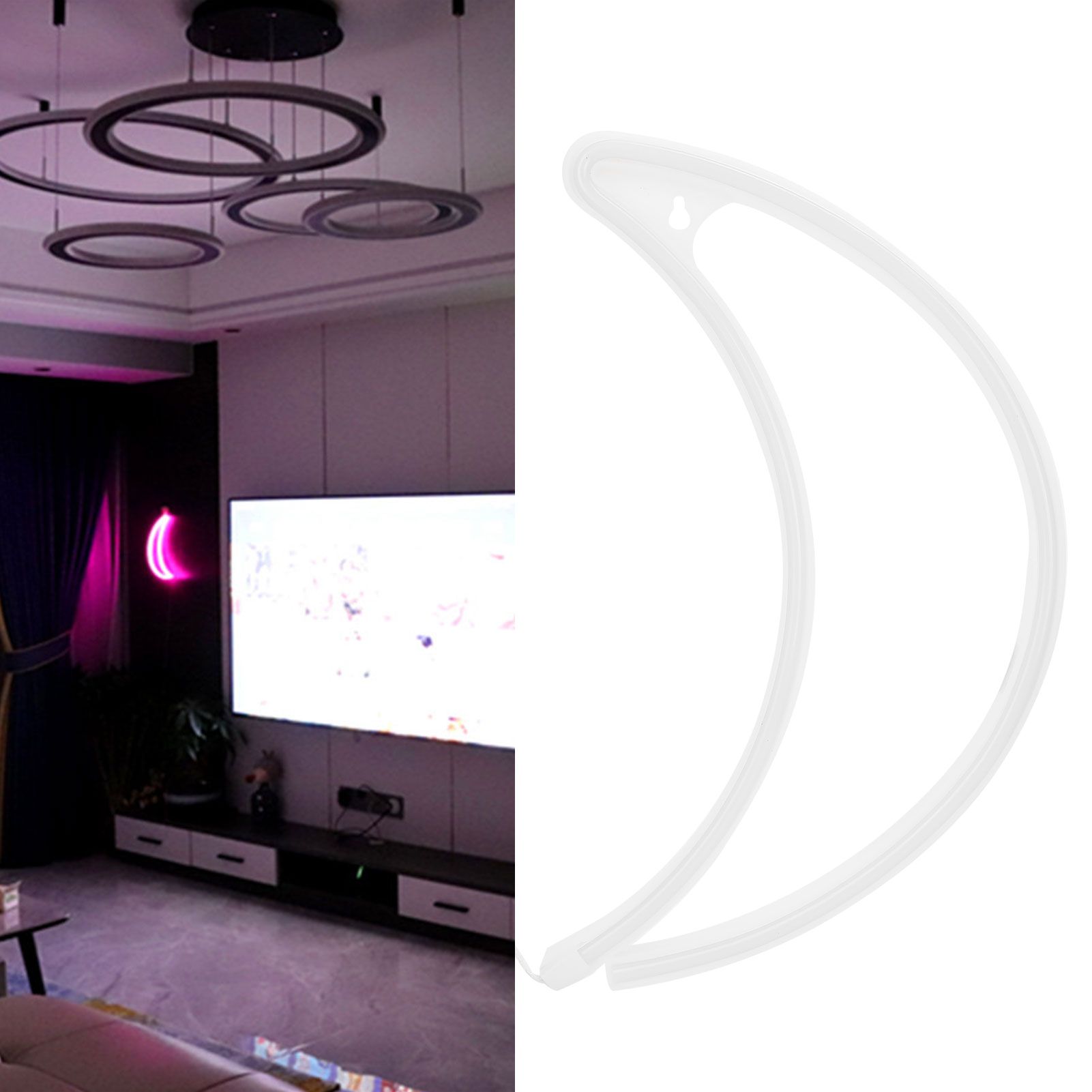 Moon shape Neon Light LED Decorative Lights for Home Party Dormitory Bar view 10