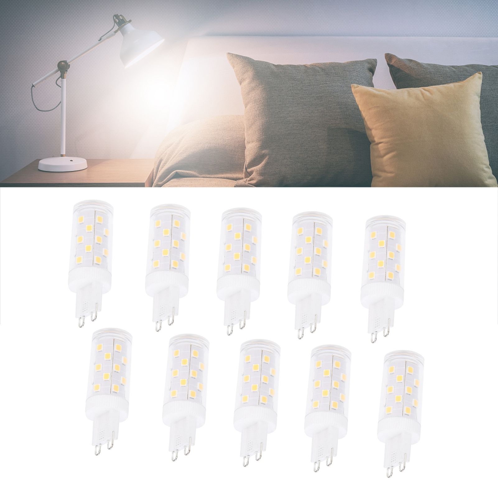 10Pcs G9 4W 33LED Light Bulb EnergySaving Bulb for Home Ceiling Wall Table view 9