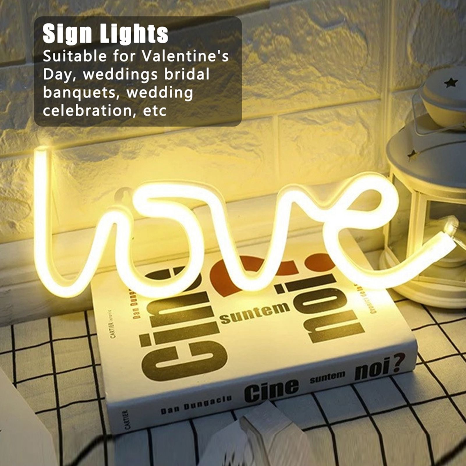 LED Neon Light Innovative Sign Lights for Valentine's Day Proposal Party view 12