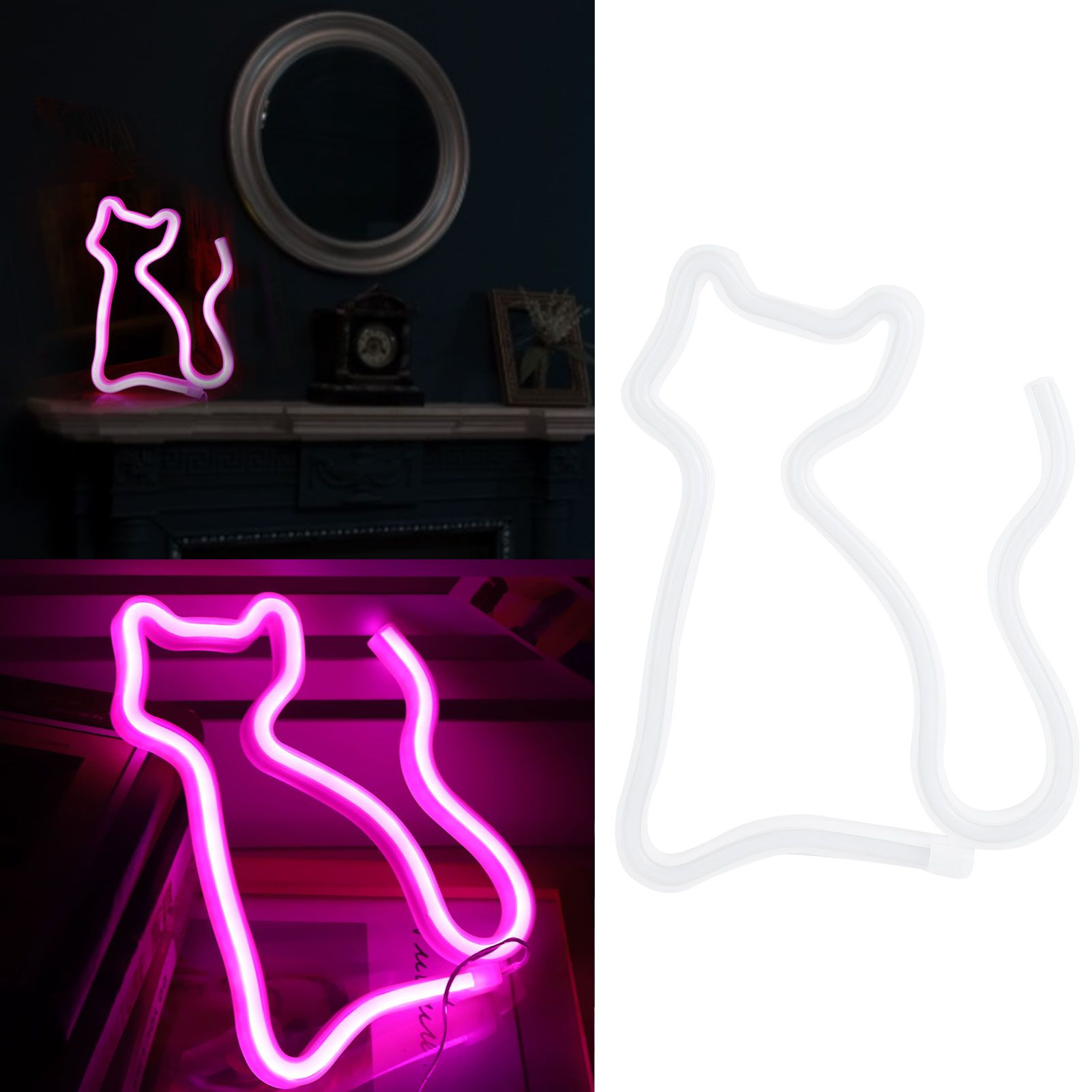 Cat shape Neon Light Innovative Decorative Night Light for Home Party Bar view 9