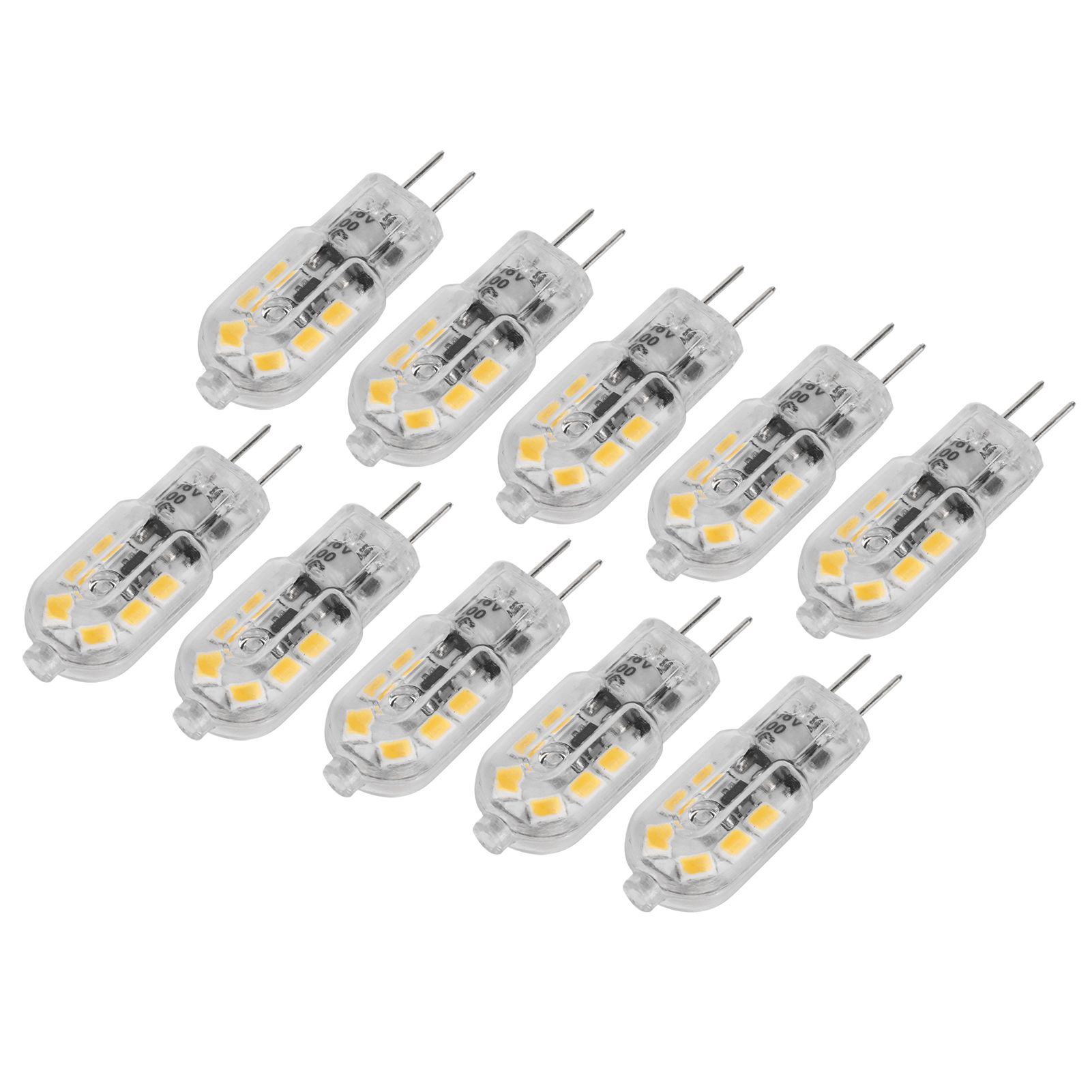 10Pcs Bi Pin Bulbs 12LED 1.2W G4 LED Bulb for Ceiling Lamp Wall Light Desk view 3