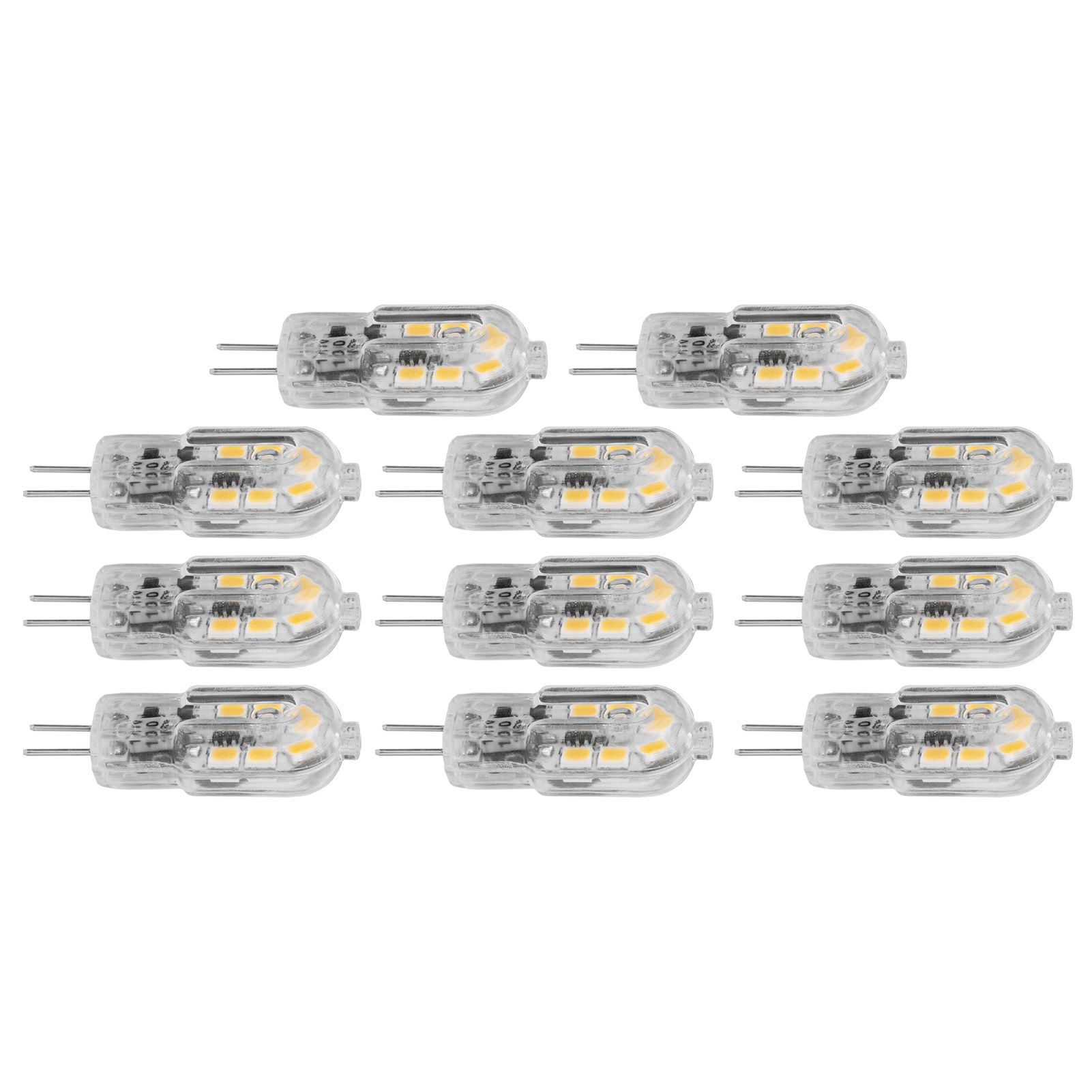 10Pcs Bi Pin Bulbs 12LED 1.2W G4 LED Bulb for Ceiling Lamp Wall Light Desk view 7
