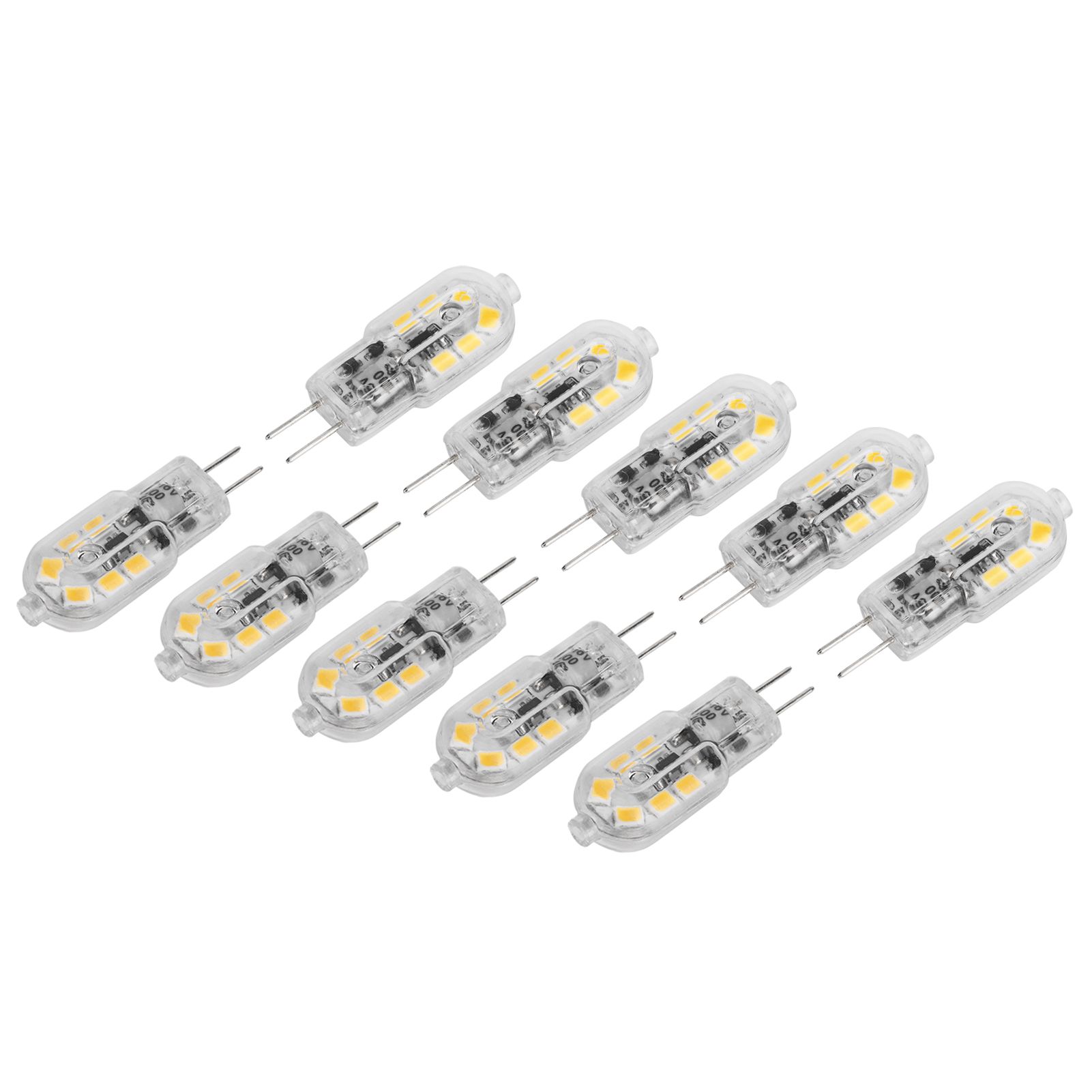 10Pcs Bi Pin Bulbs 12LED 1.2W G4 LED Bulb for Ceiling Lamp Wall Light Desk view 8