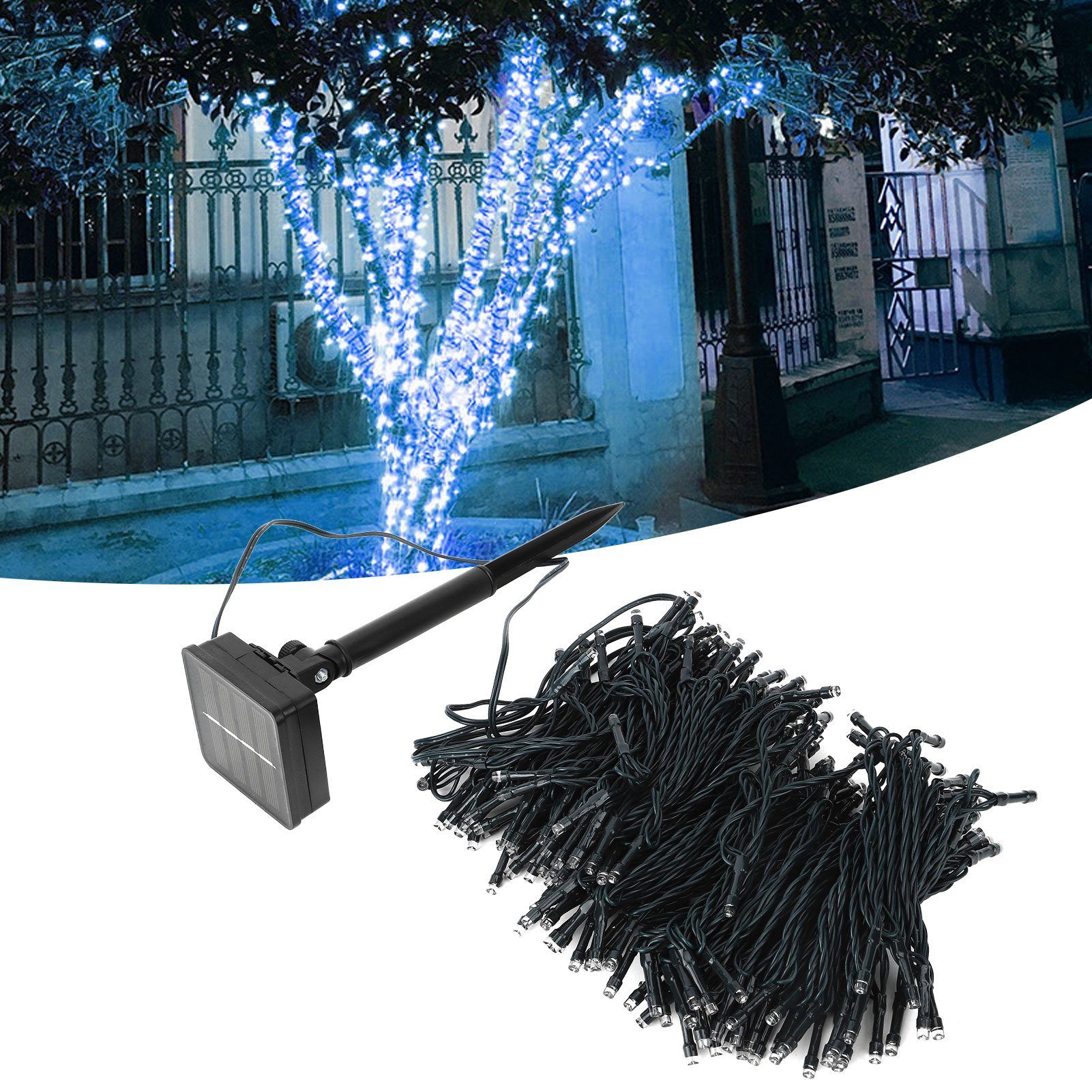 22M Solar Christmas Lights 200LED Waterproof Solar String Lights for Garden view 10