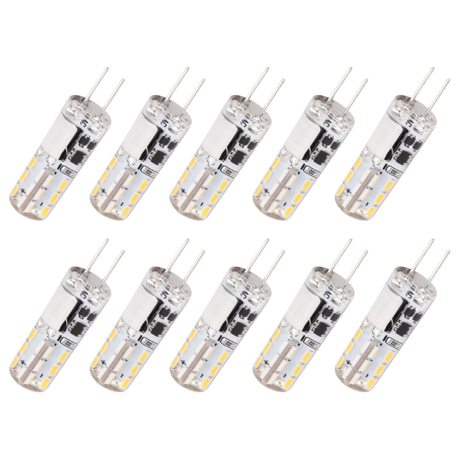 10Pcs G4 LED Bulbs 24LED 1.2W Bi Pin Light Source for Home Ceiling Light Wall view 3