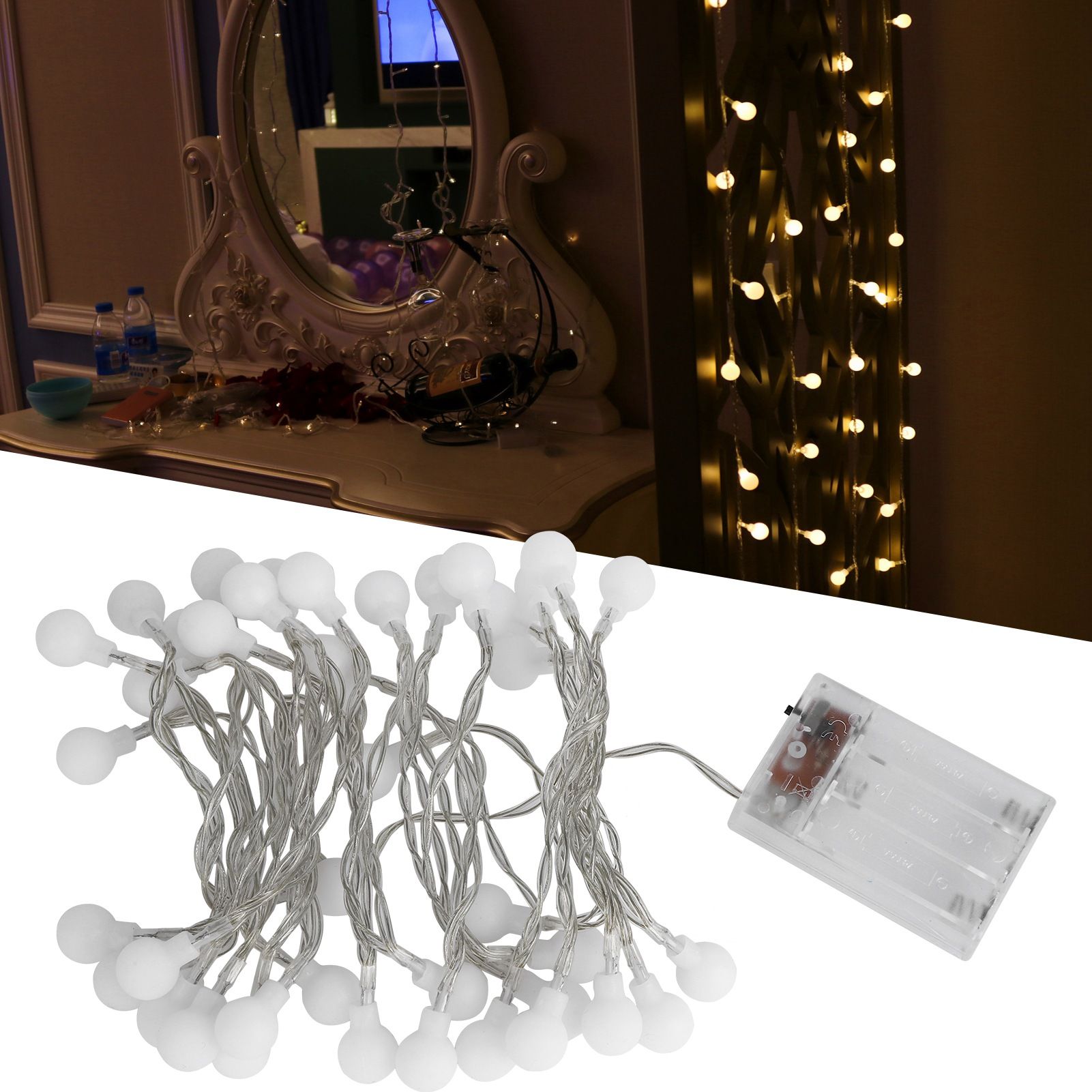 4.2m 40LED String Lights Waterproof Battery Operated Lamp Festive Party view 9