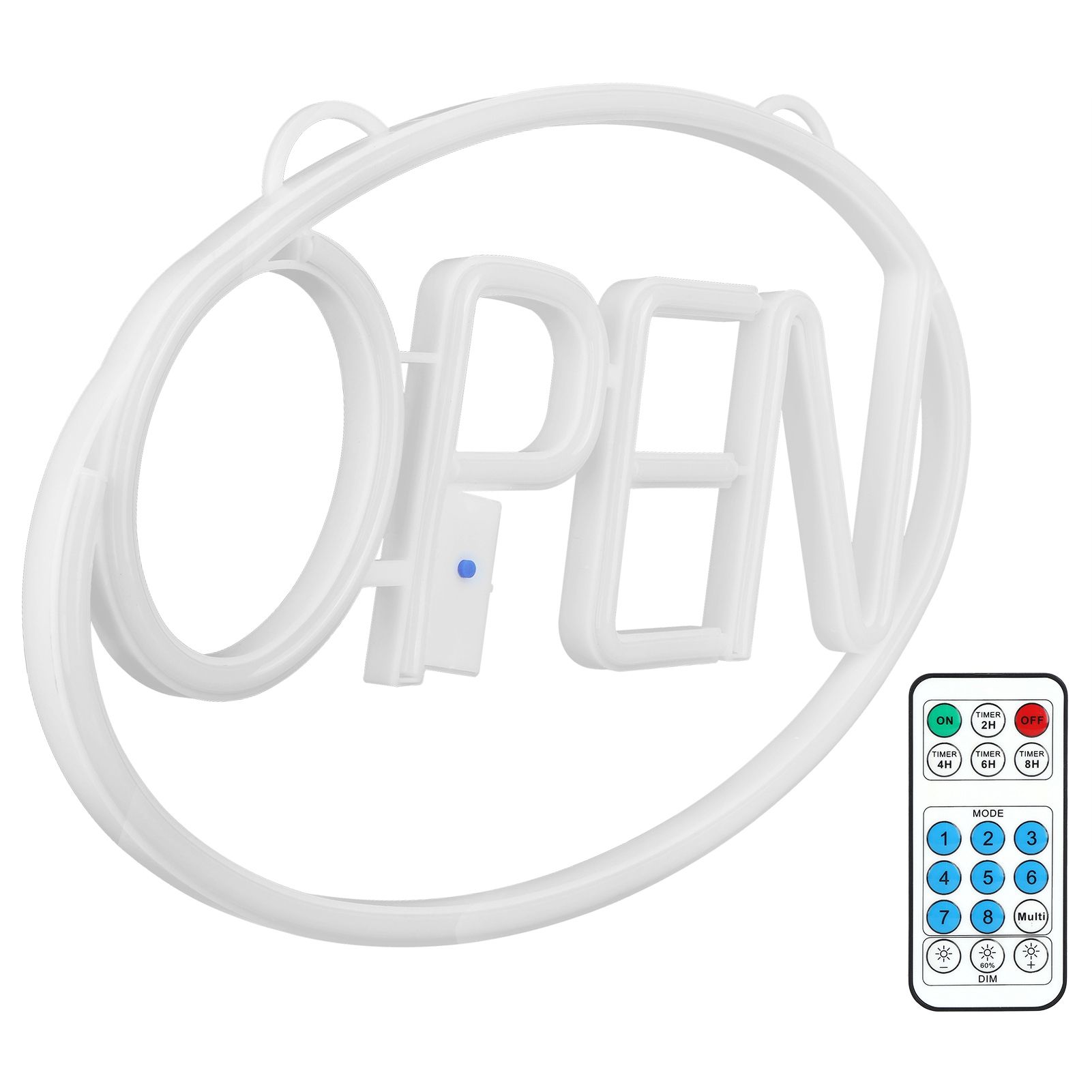 LED Neon Open Sign Display Window Hanging Light with Remote Control for view 5