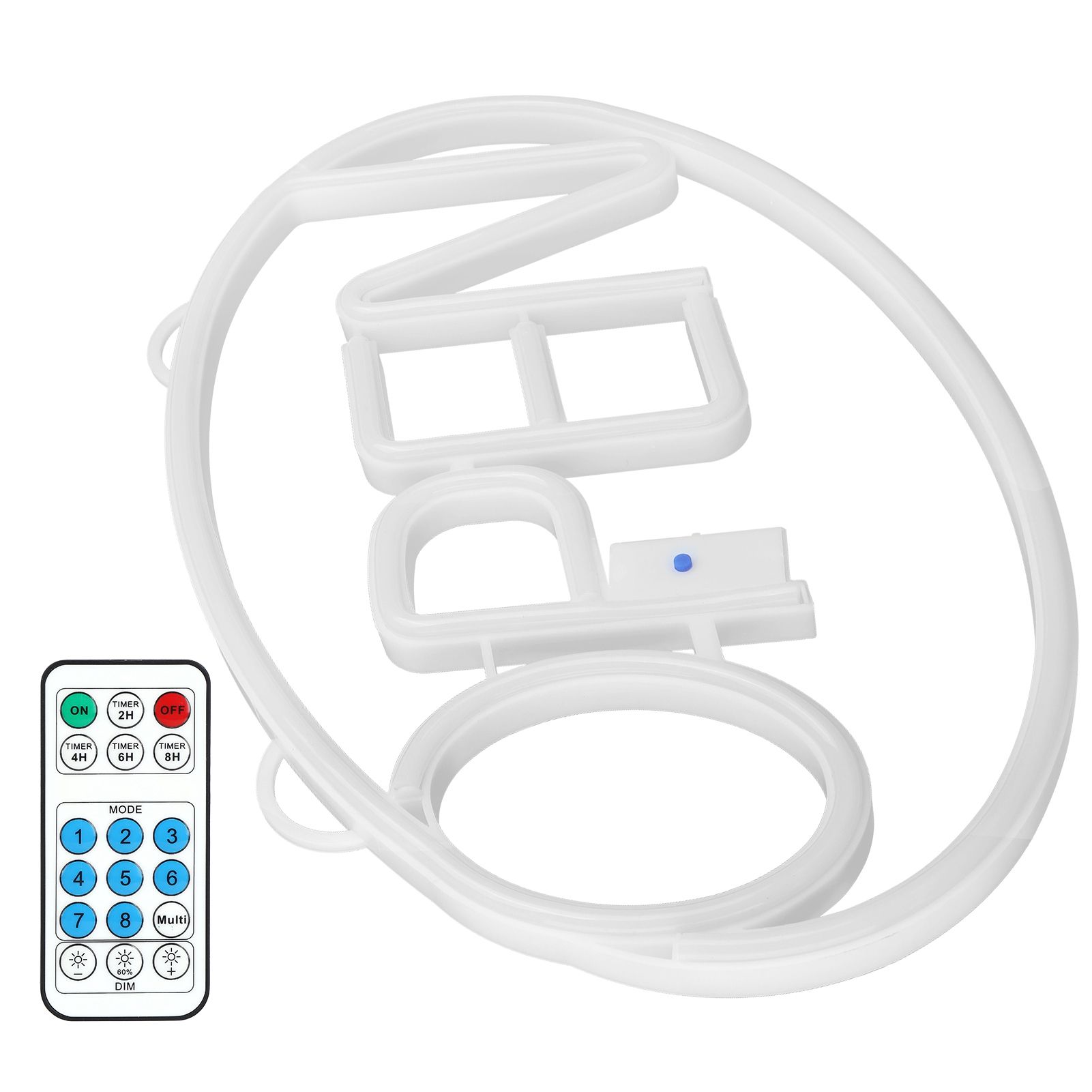 LED Neon Open Sign Display Window Hanging Light with Remote Control for view 6