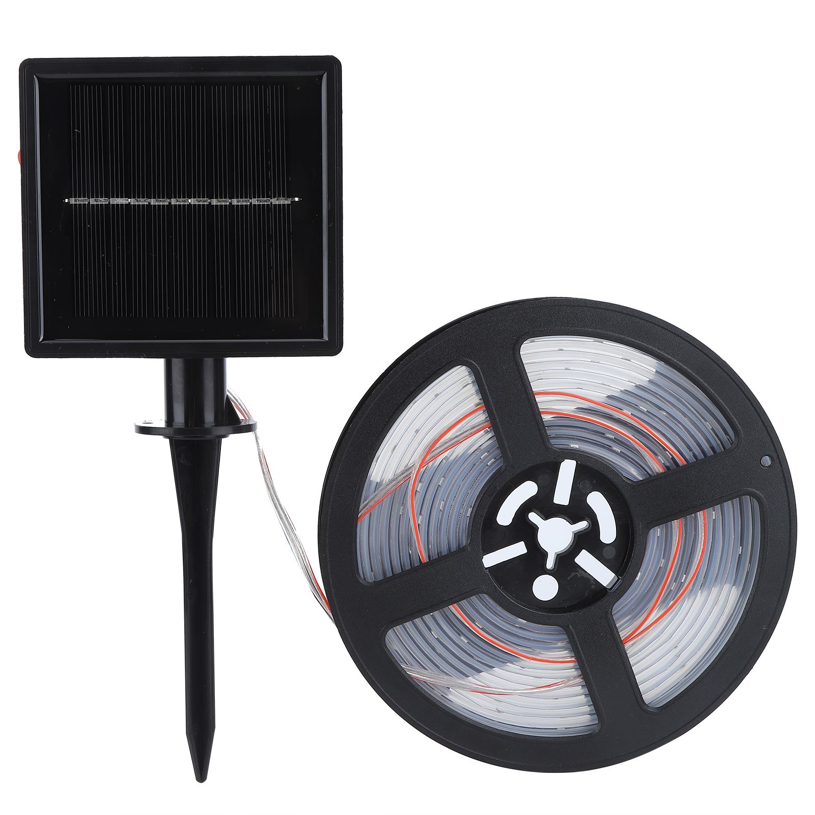 5m 100LED Solar Strip Lights Outdoor Waterproof Highlight Rope Light for