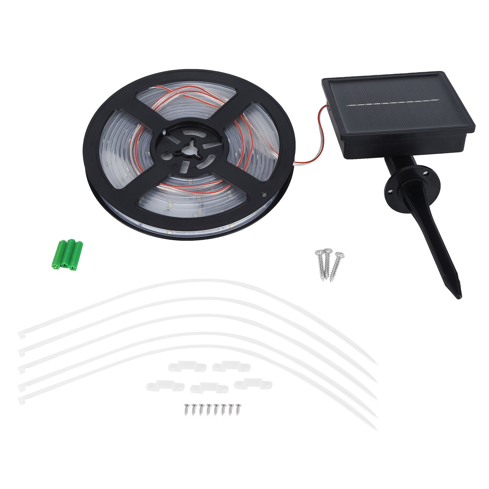 5m 100LED Solar Strip Lights Outdoor Waterproof Highlight Rope Light for view 2