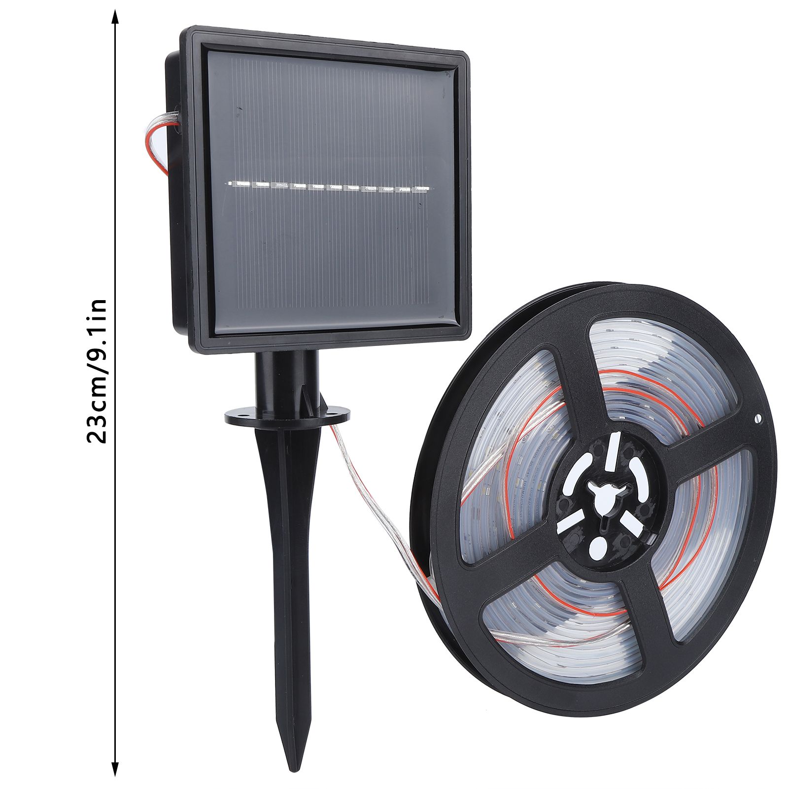 5m 100LED Solar Strip Lights Outdoor Waterproof Highlight Rope Light for view 11