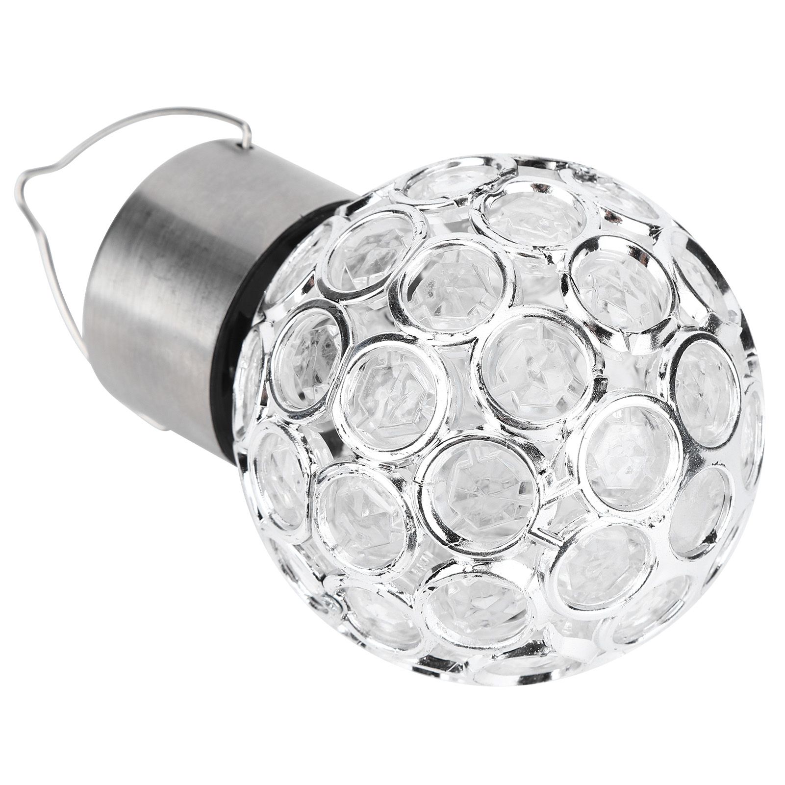 2Pcs LED Hanging Lamp Solar Powered Ball Light Light Control for Outdoor view 4