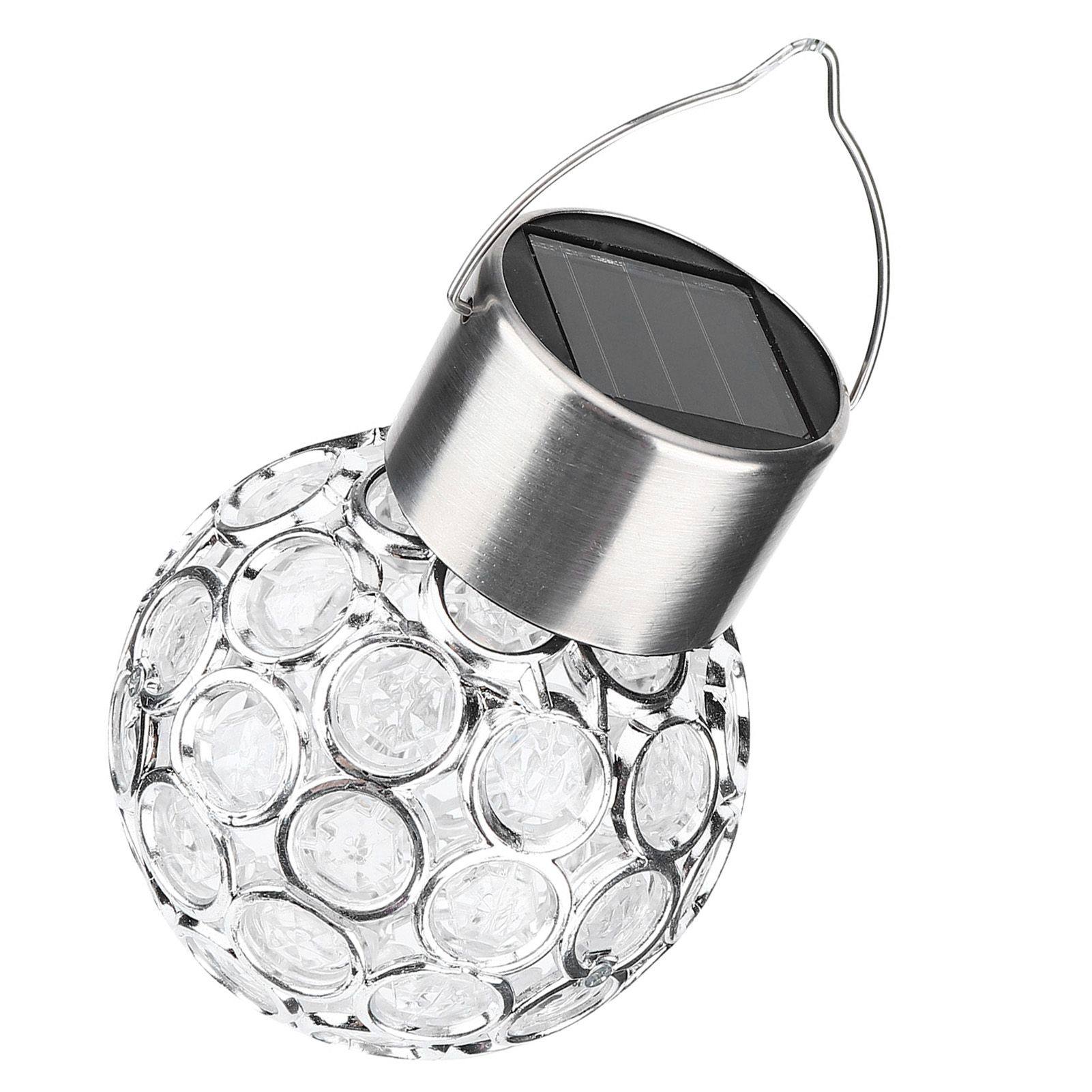 2Pcs LED Hanging Lamp Solar Powered Ball Light Light Control for Outdoor view 8