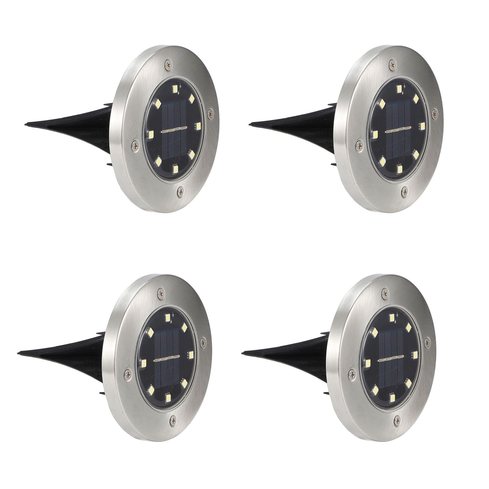 4Pcs 8LED Buried Lamp Waterproof Solar Ground Lights for Garden Yard Patio view 4
