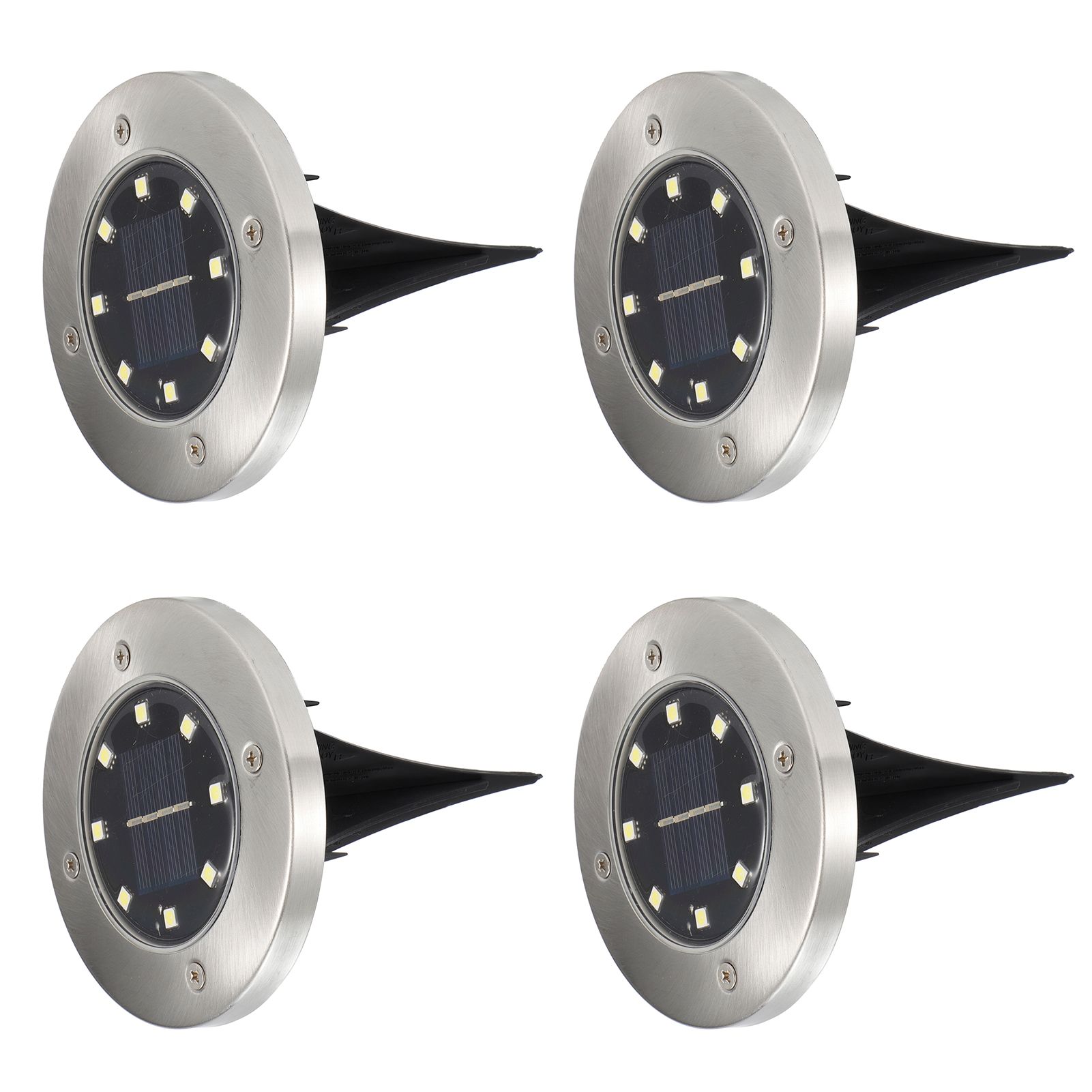 4Pcs 8LED Buried Lamp Waterproof Solar Ground Lights for Garden Yard Patio view 5