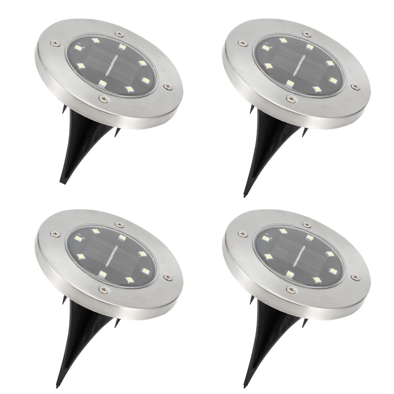 4Pcs 8LED Buried Lamp Waterproof Solar Ground Lights for Garden Yard Patio view 6