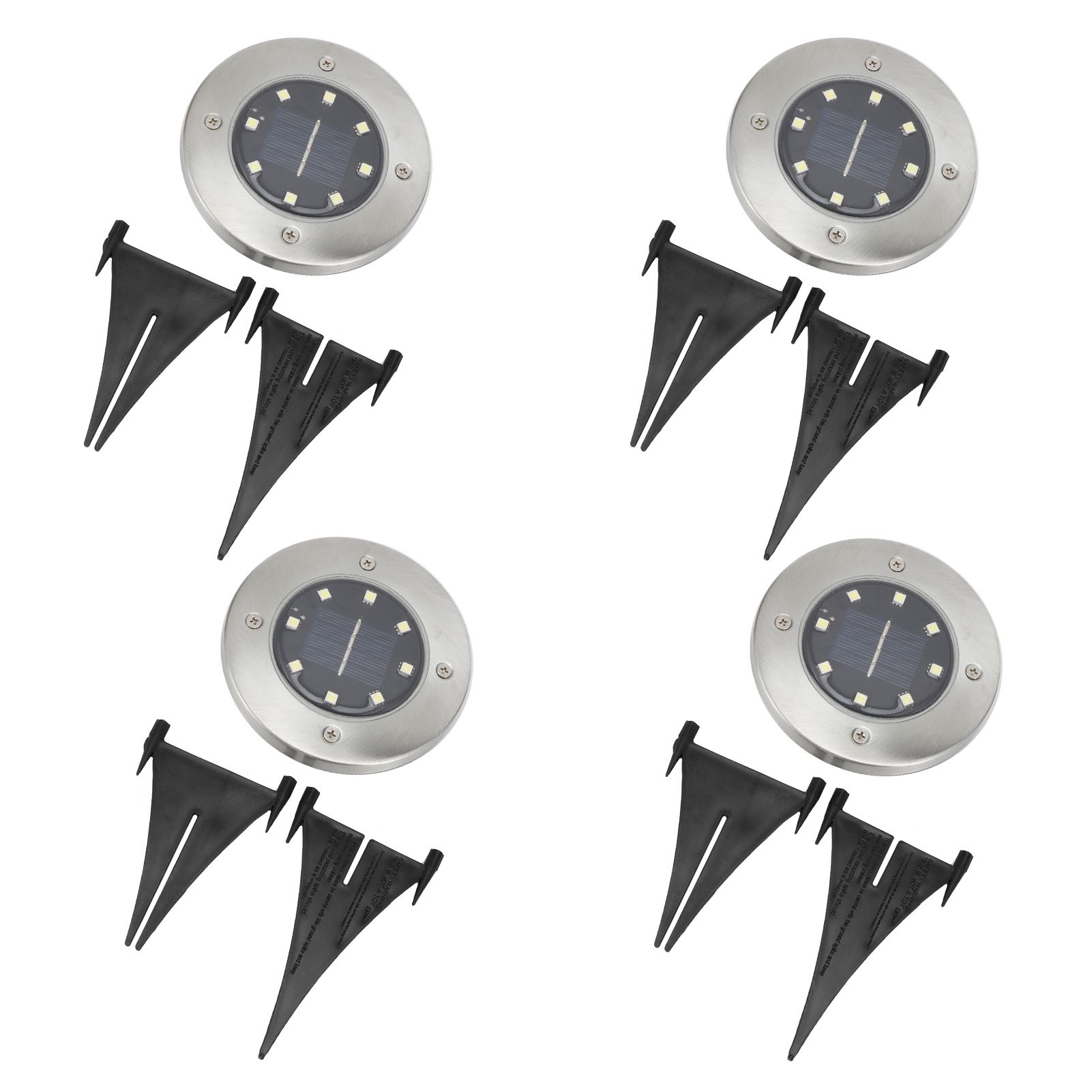 4Pcs 8LED Buried Lamp Waterproof Solar Ground Lights for Garden Yard Patio view 7
