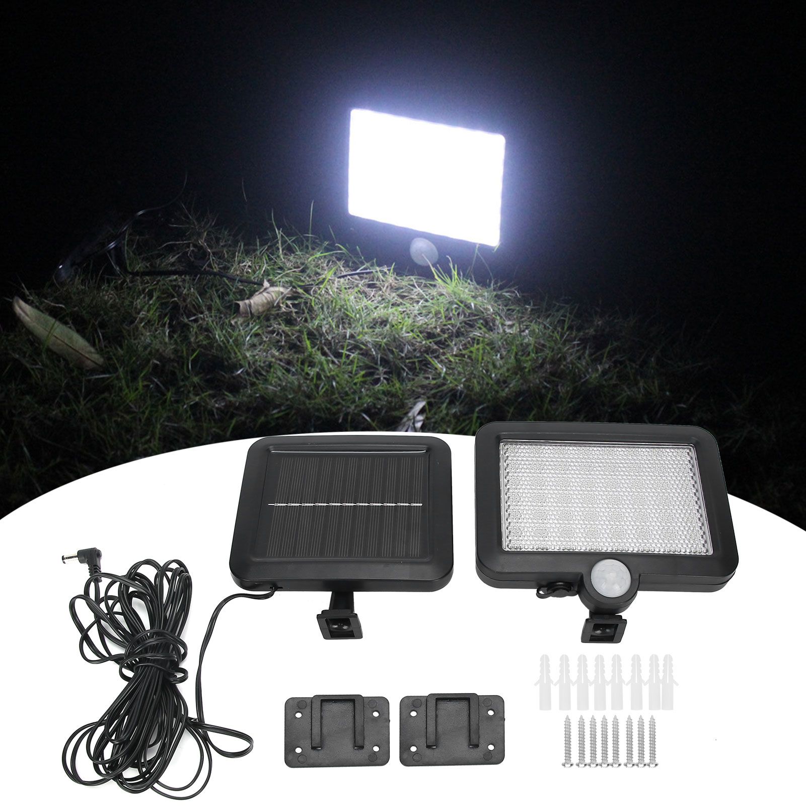 56 LED Solar Sensor Separation Street Wall Lawn Home Garden Lamp ABS Outdoor view 10