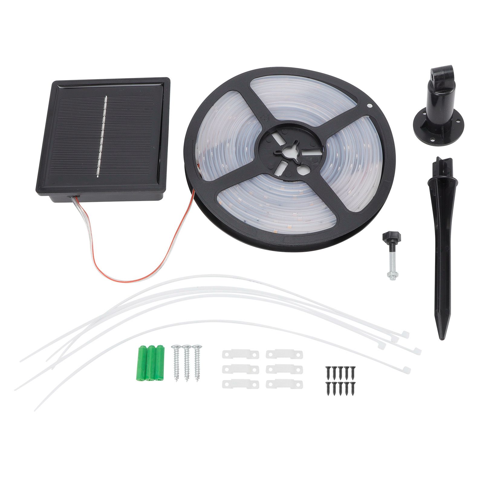 5M 100LED Solar Power Strip Lights Outdoor Waterproof High Brightness Colorful view 2