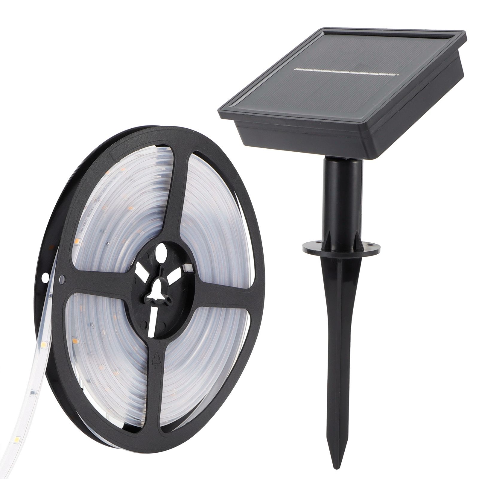 5M 100LED Solar Power Strip Lights Outdoor Waterproof High Brightness Colorful view 6