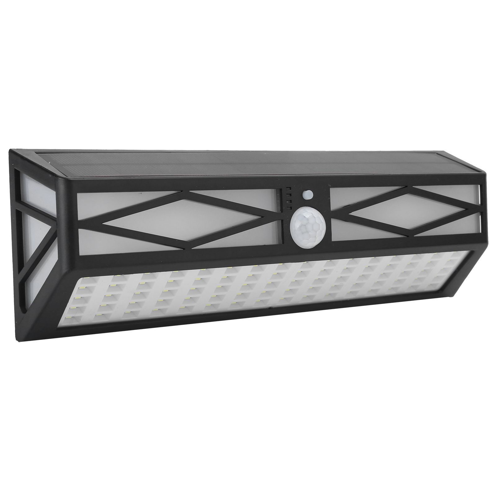 LED Solar Flame Wall Light 152LEDs Human Body Induction Waterproof Courtyard