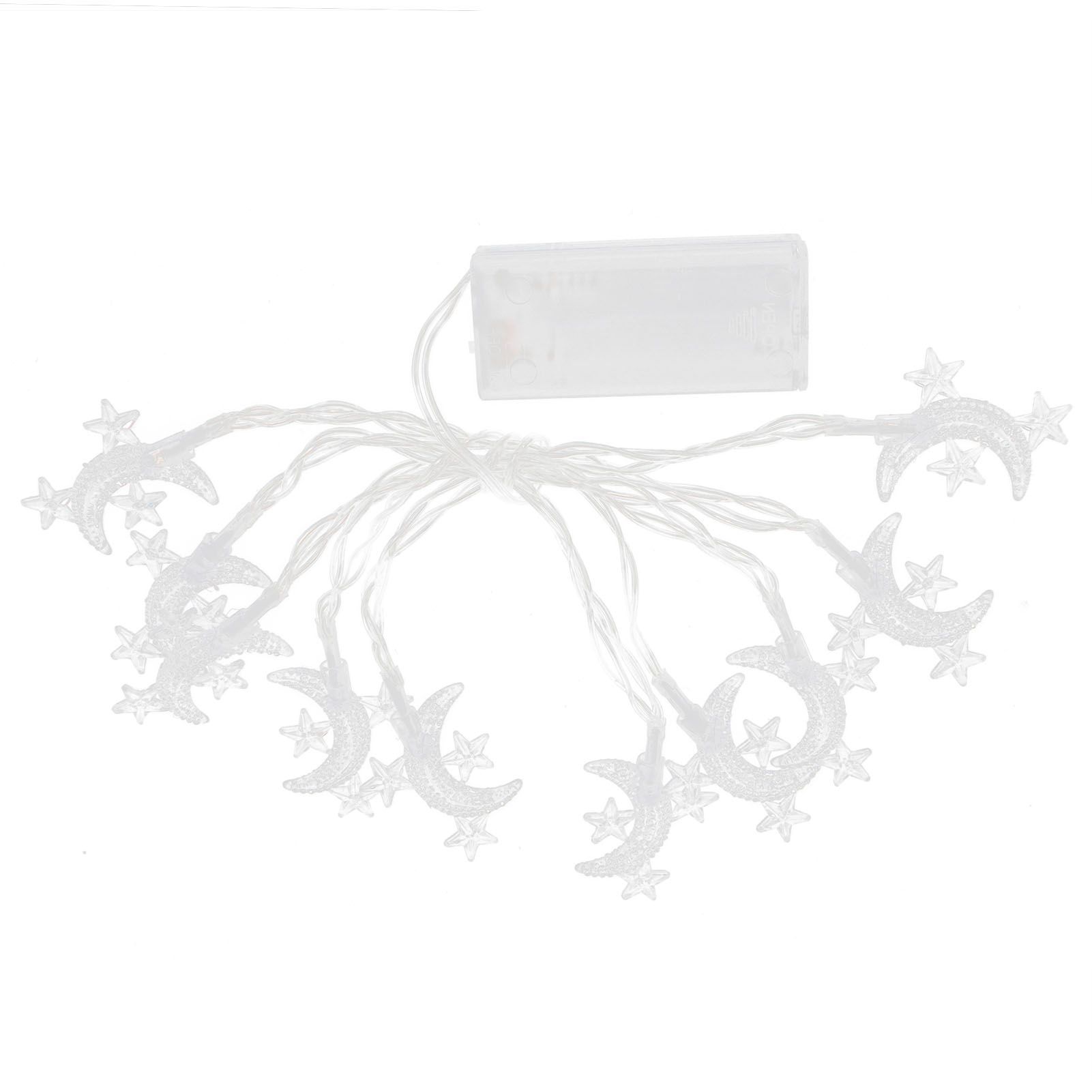 3pcs 10LED Light String Moon Star Pendant Home Garden Courtyard Decoration view 4