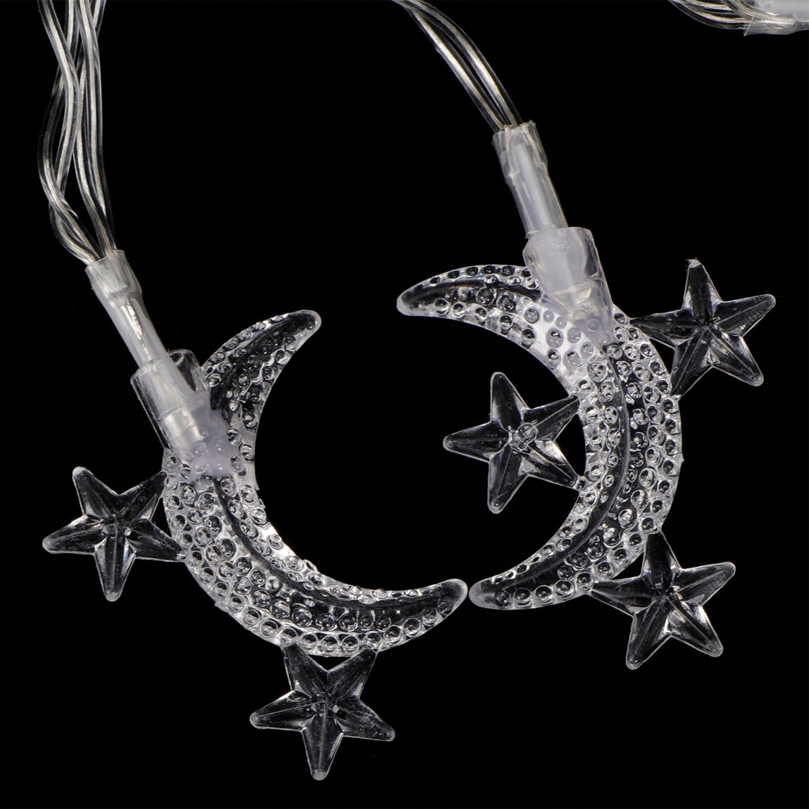 3pcs 10LED Light String Moon Star Pendant Home Garden Courtyard Decoration view 11