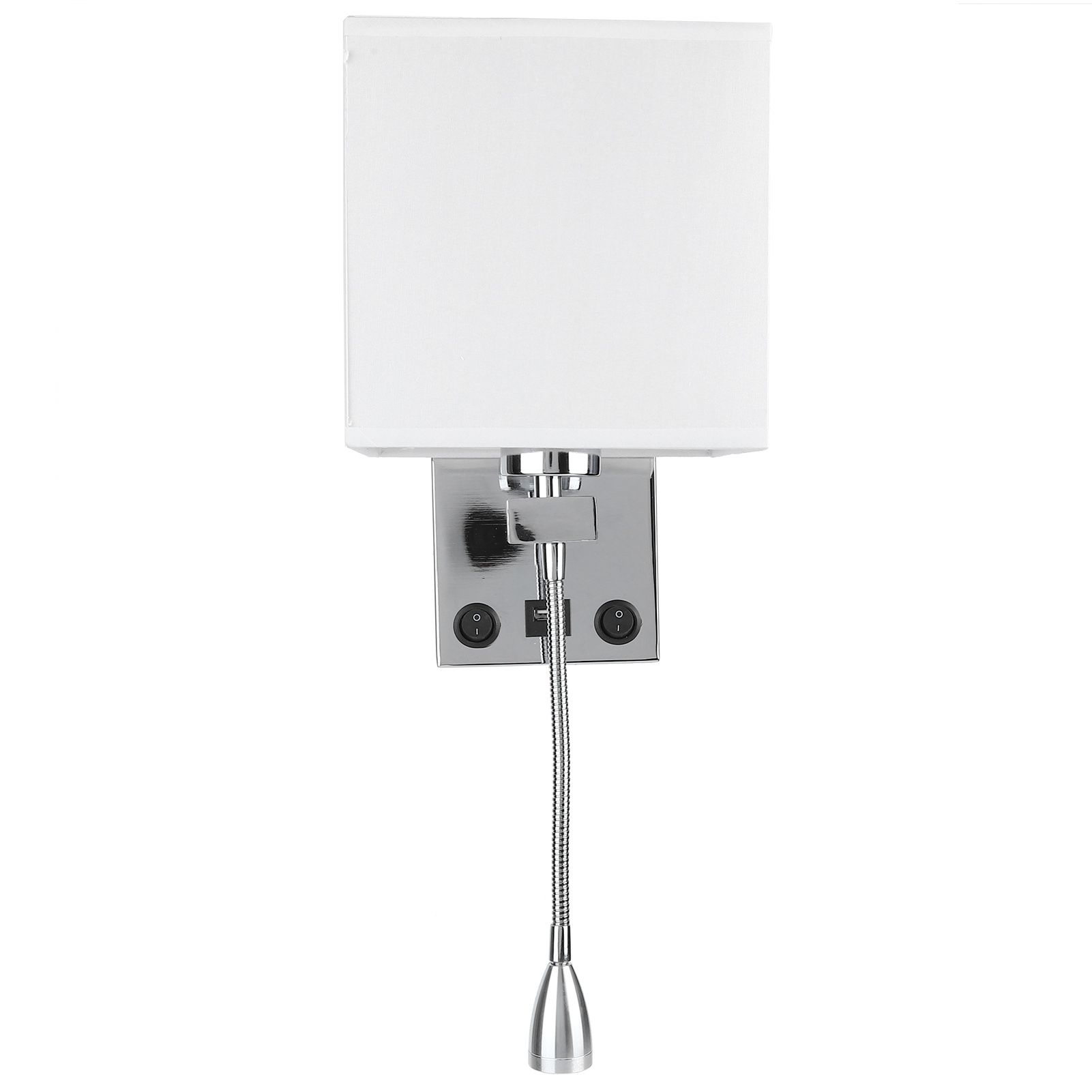 LED Wall Light Modern Fabric Lampshade USB Bedroom Bedside Reading Sconce E27 view 7