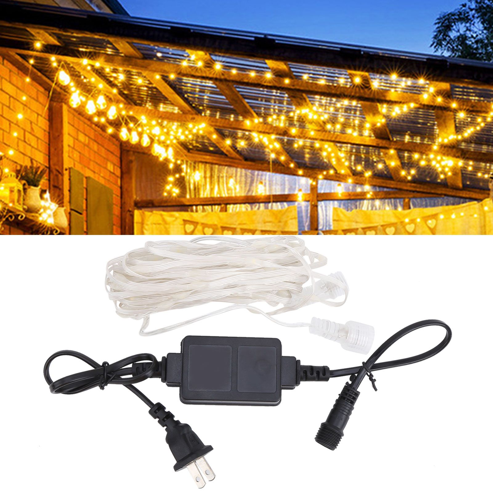 32.8ft 24V String Lights 100LED IP44 Warm Color for Garden Party Wedding view 9