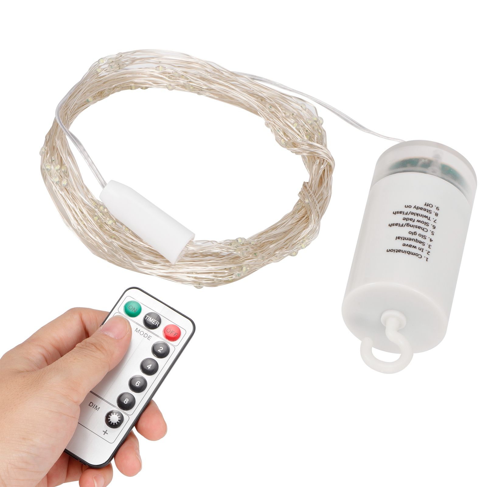 2m 200LED String Light with 8 Modes Remote Control Waterproof Christmas Party view 3