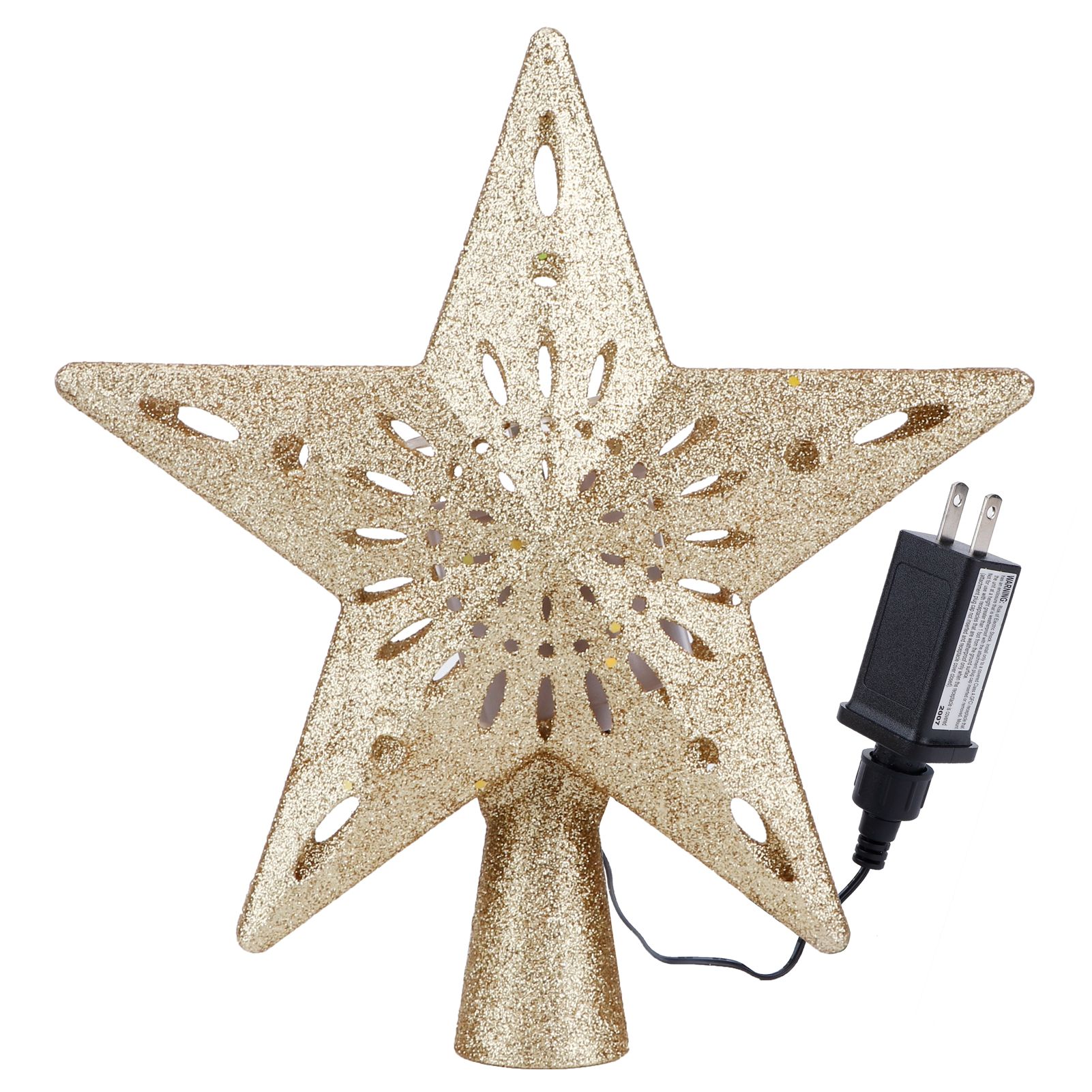 Snowflake Projector Lamp LED Rotating Christmas Tree Toppers Light Home view 2