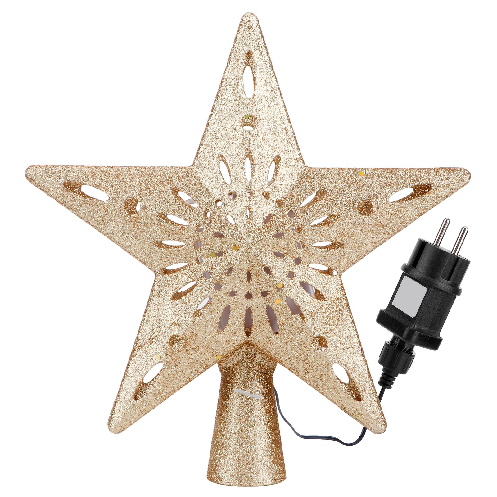 Snowflake Projector Lamp LED Rotating Christmas Tree Toppers Light Home view 2