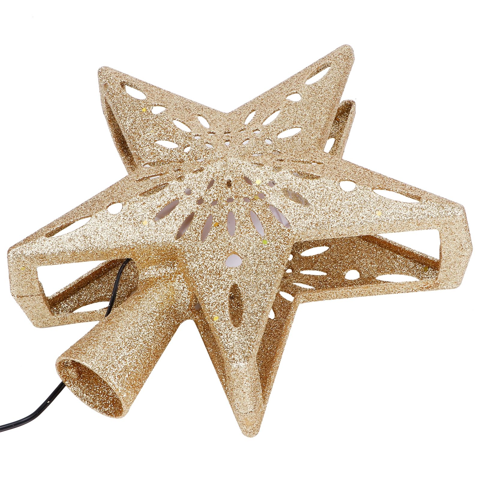 Snowflake Projector Lamp LED Rotating Christmas Tree Toppers Light Home view 3