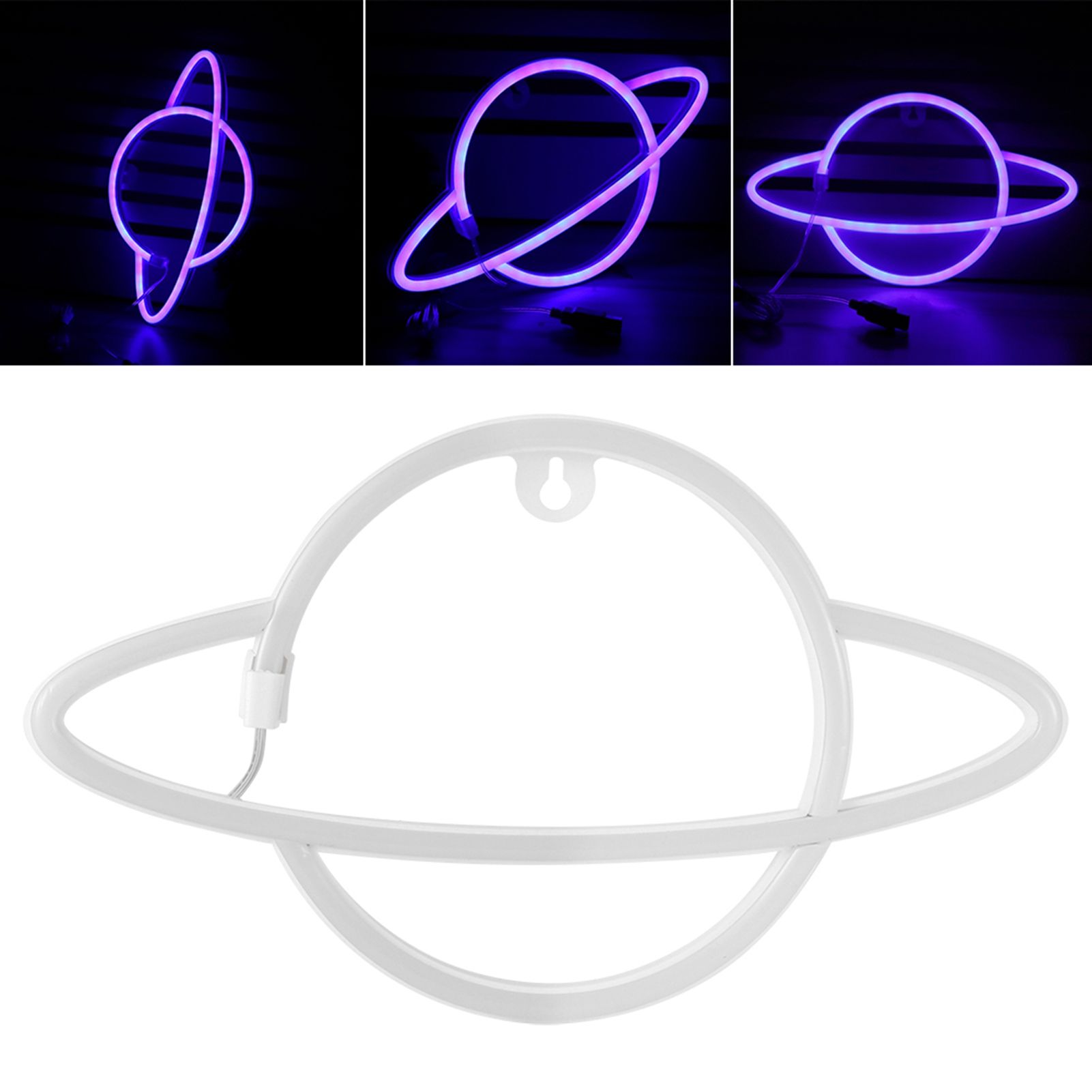 Neon Light Planet Shaped LED Lamp Ornament for Dormitory Bedroom Party view 10