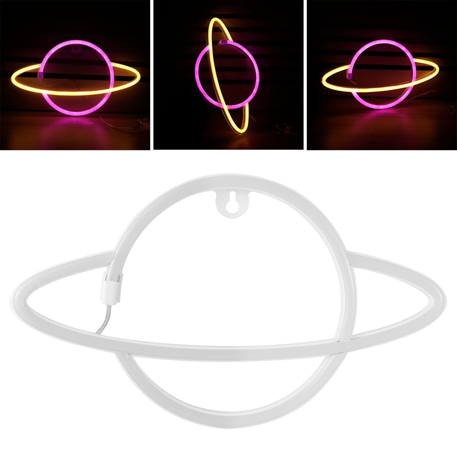 Neon Light Planet Shaped LED Lamp Ornament for Dormitory Bedroom Party view 10