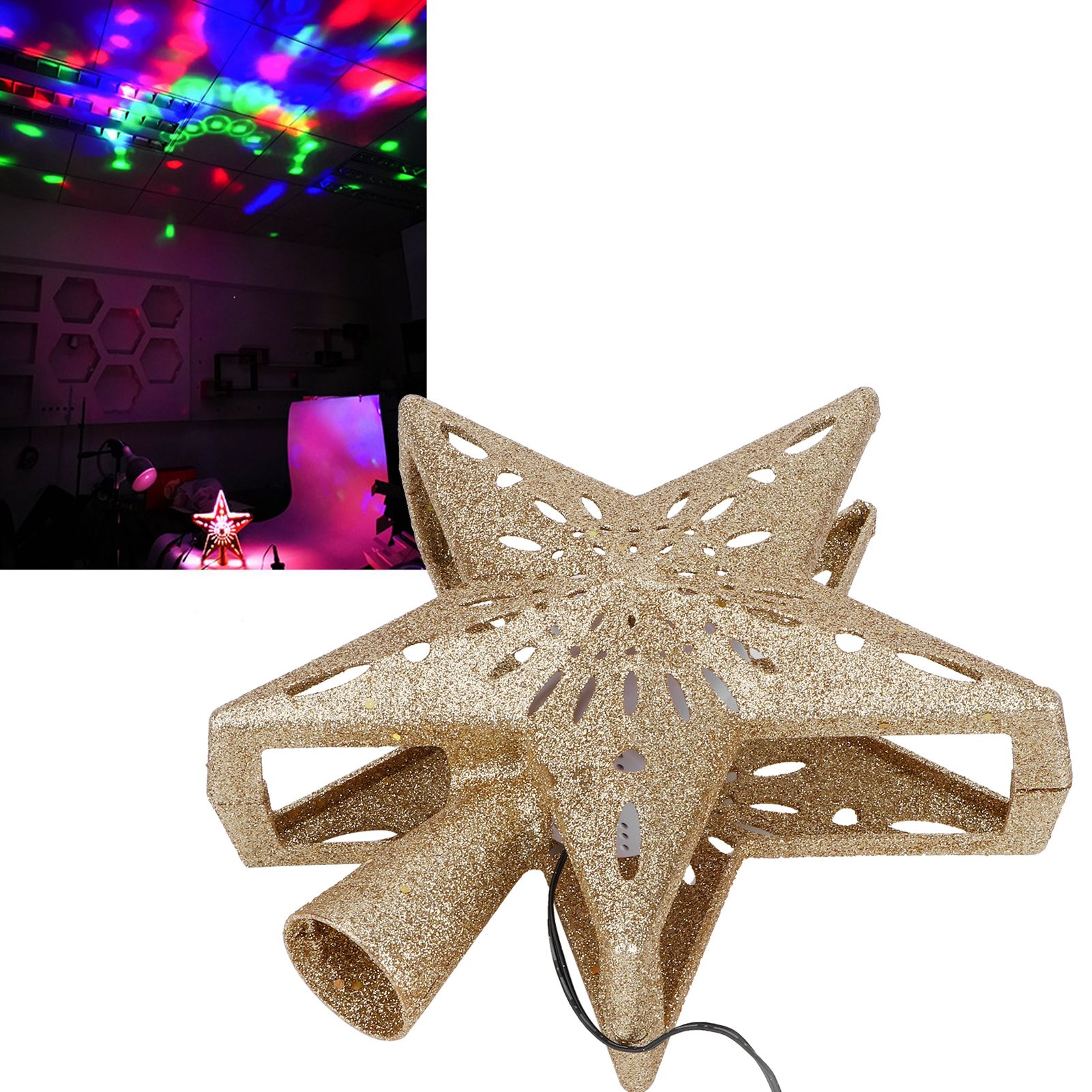 Christmas Tree Topper LED Projector Lights RGB Projection Lamp for Christmas view 10