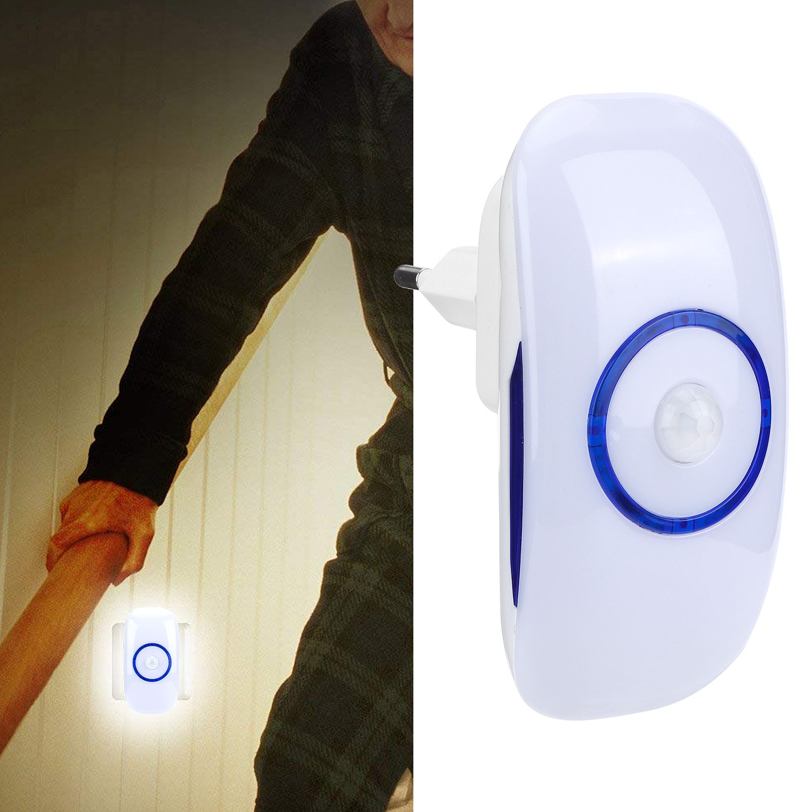 Night Light Mini Intelligent Motion Sensor Lamp Plug-In Lights for Bedroom Stairs view 9