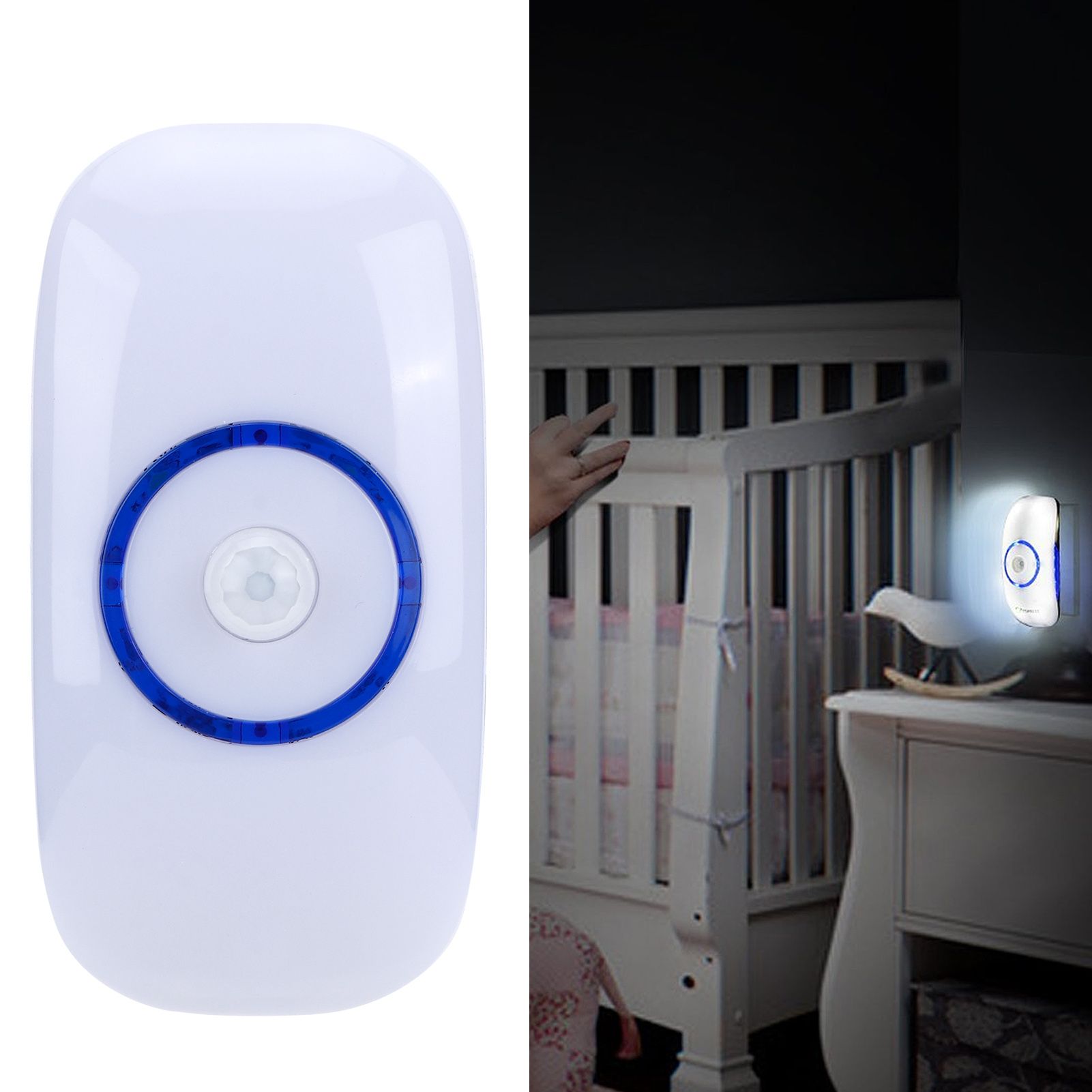 Night Light Mini Intelligent Motion Sensor Lamp Plug-In Lights for Bedroom Stairs view 10