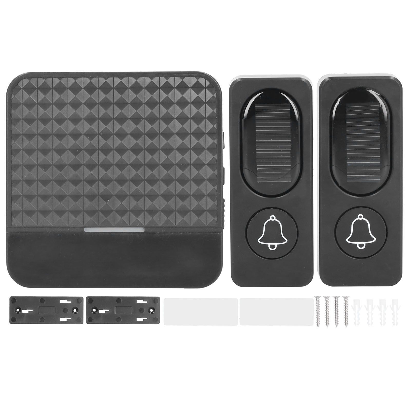 Wireless Door Bell Alarm System Waterproof Solar Electric Doorbell with LED Light view 2