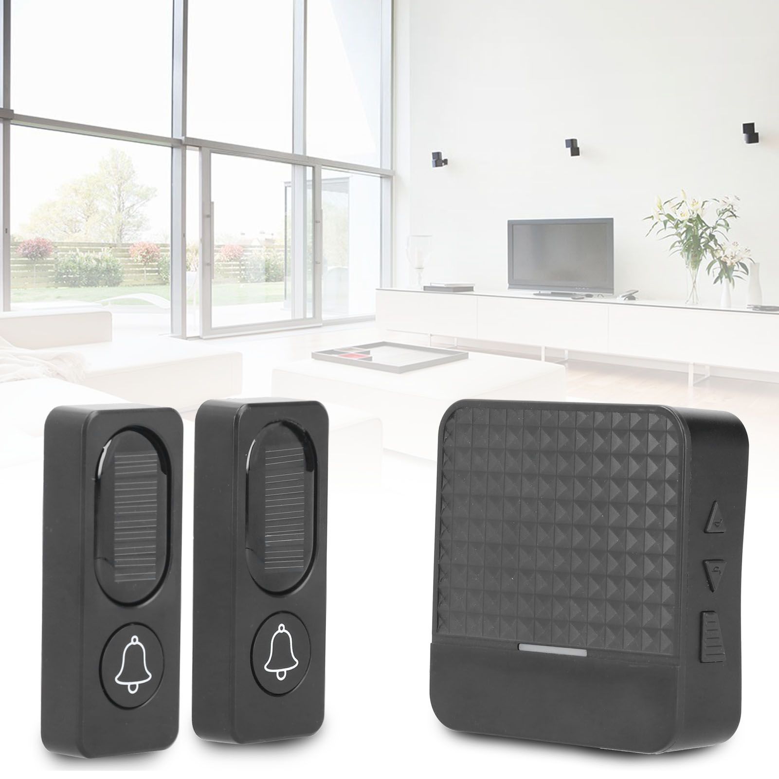 Wireless Door Bell Alarm System Waterproof Solar Electric Doorbell with LED Light view 10