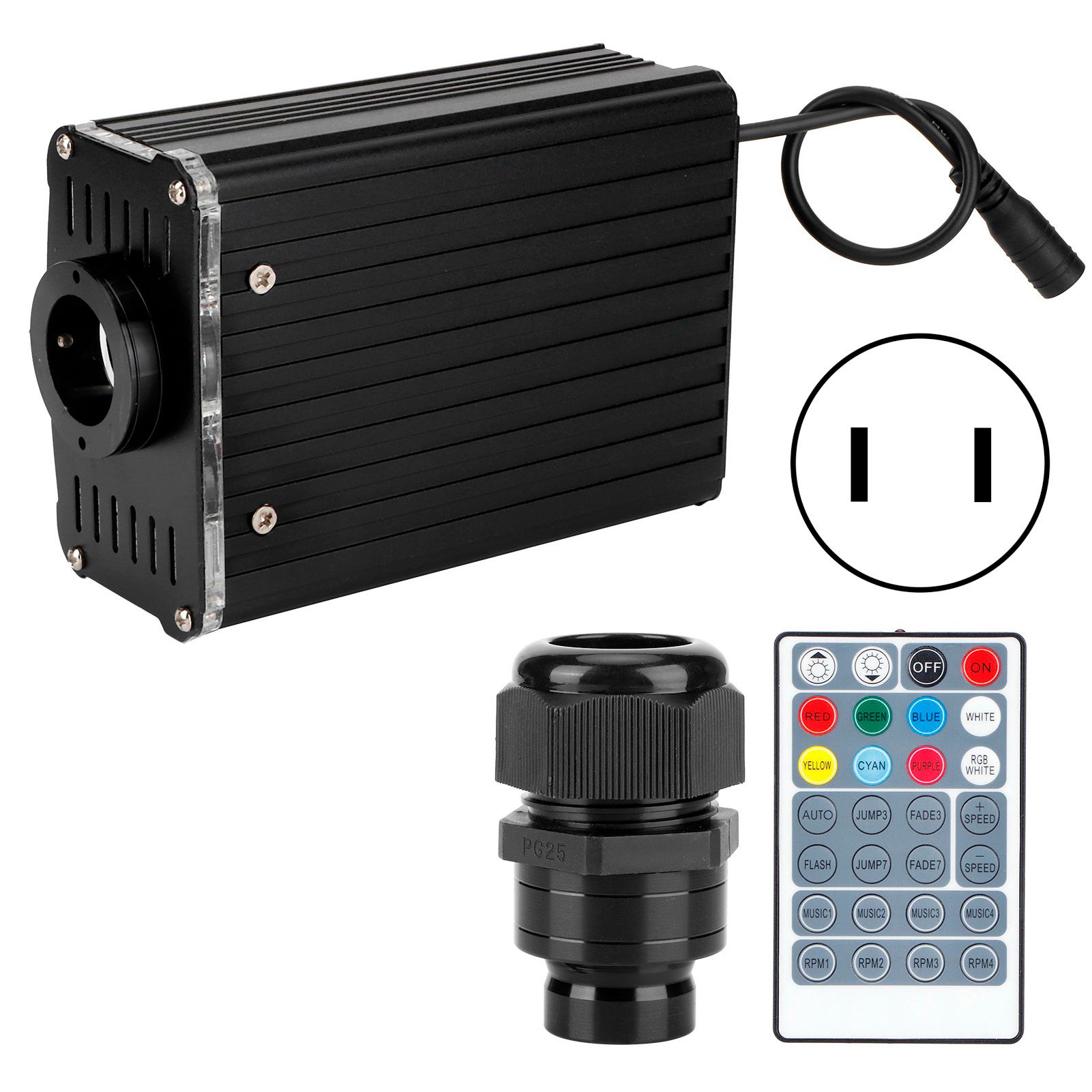 RGBW Fiber Optic Light 19W Remote Control Ceiling Lighting for KTV Bar view 2