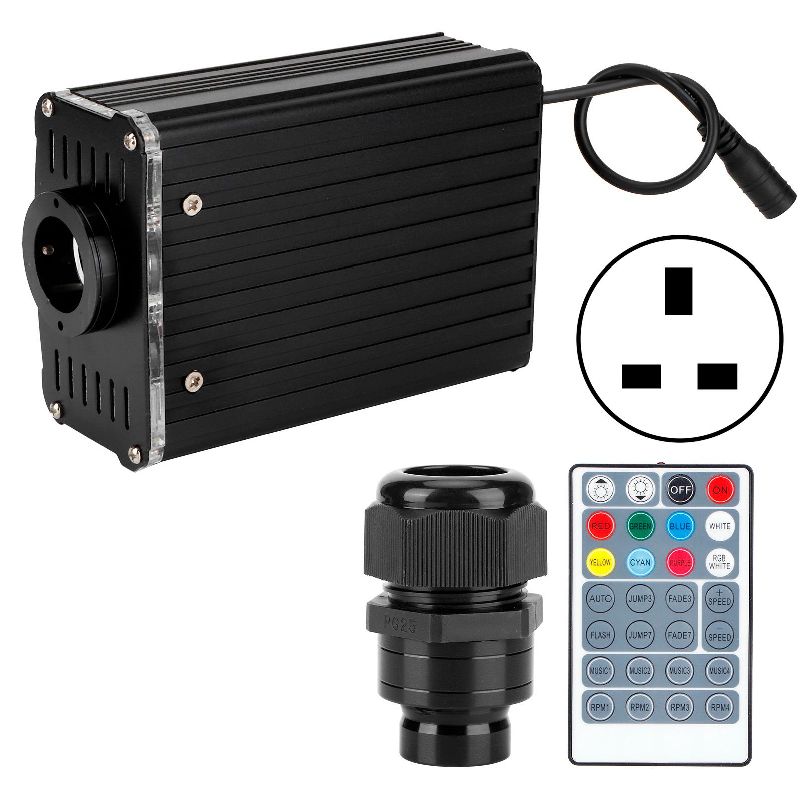 RGBW Fiber Optic Light 19W Remote Control Ceiling Lighting for KTV Bar view 2