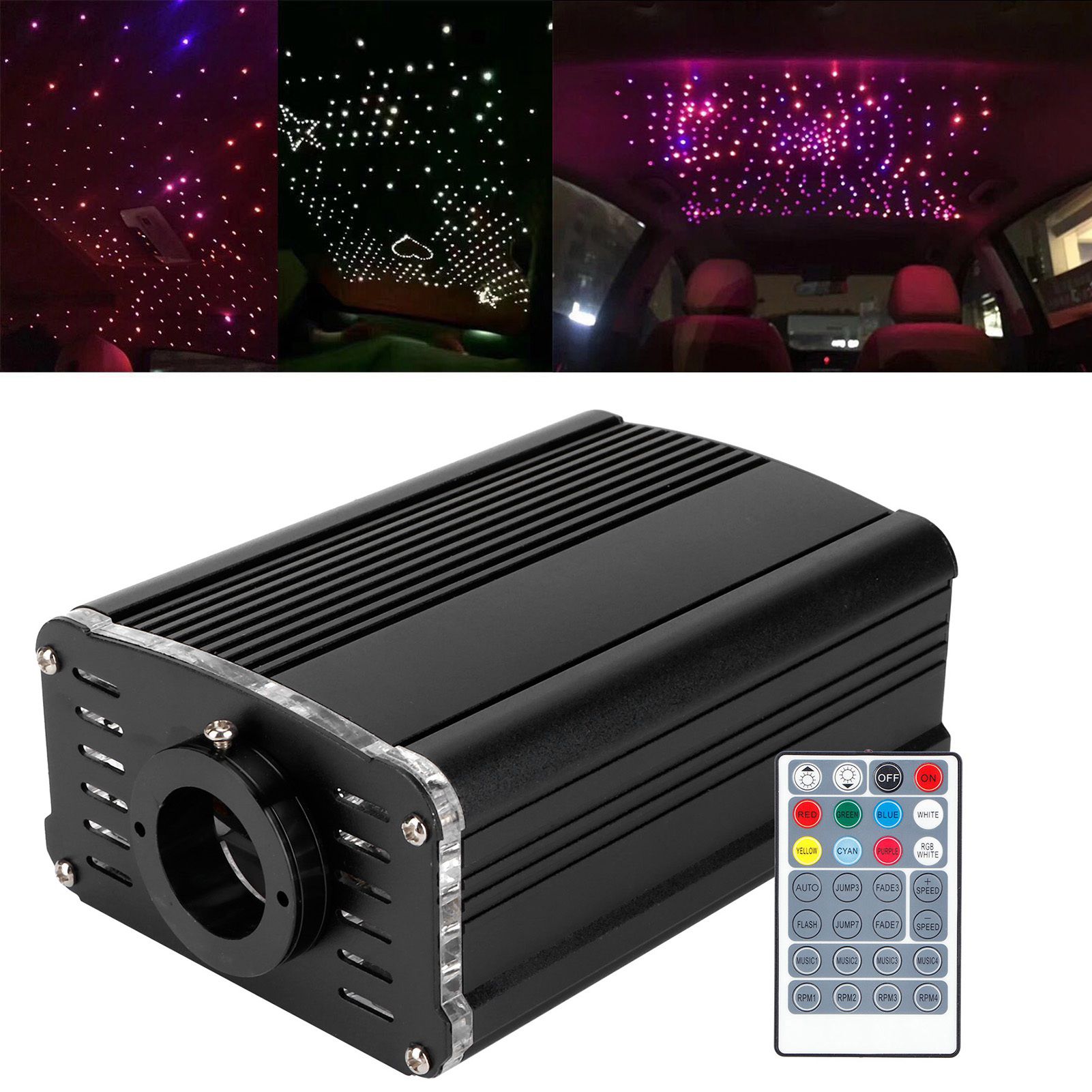 RGBW Fiber Optic Light 19W Remote Control Ceiling Lighting for KTV Bar view 10