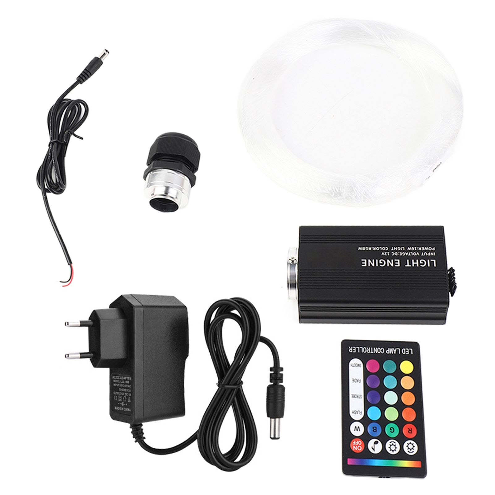 16W Fiber Optic Light RGBW Remote Lighting for Bluetooth APP Control 0.75mm X view 2