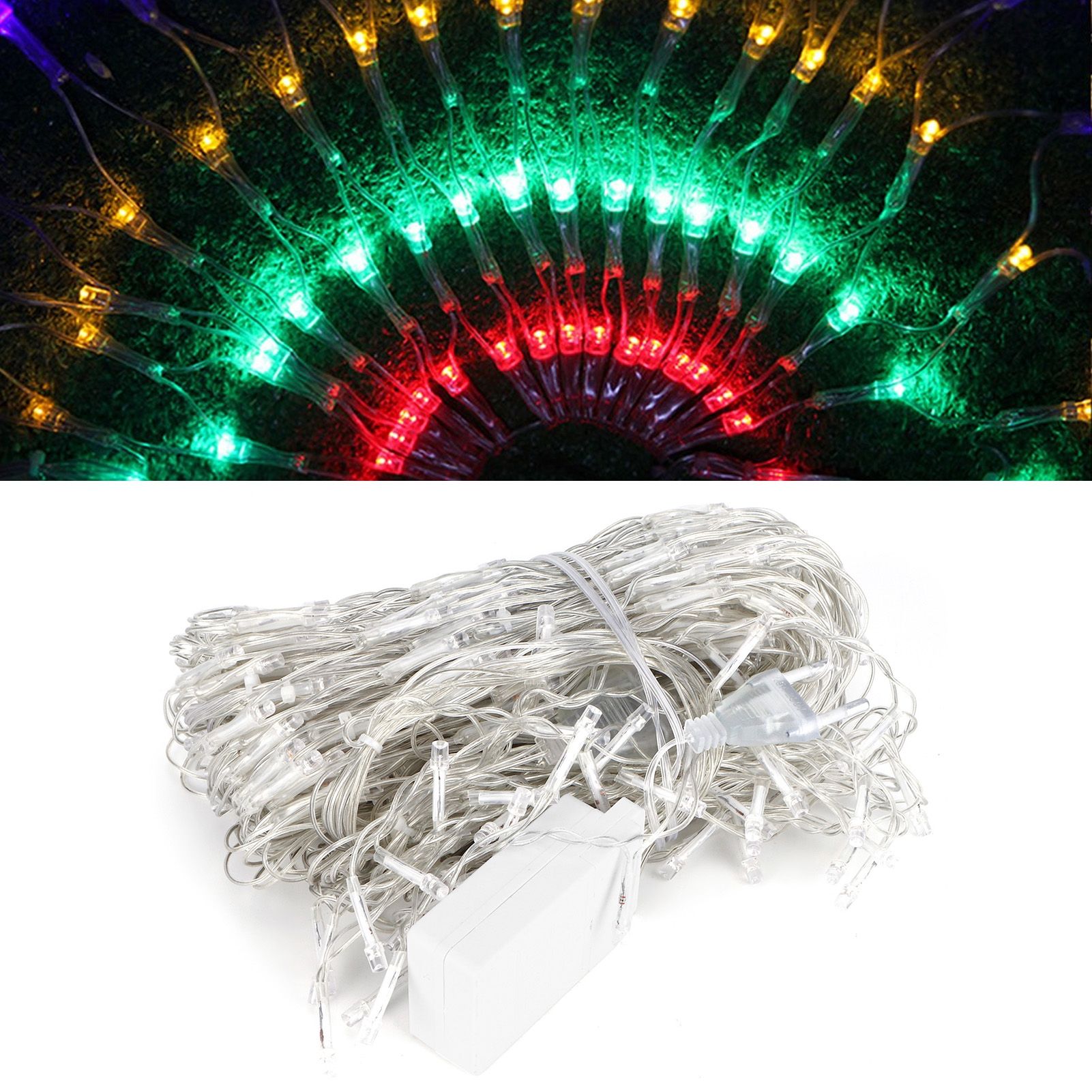 444LED String Lights Outdoor Waterproof Mesh Net Light Decorative for Festive view 9