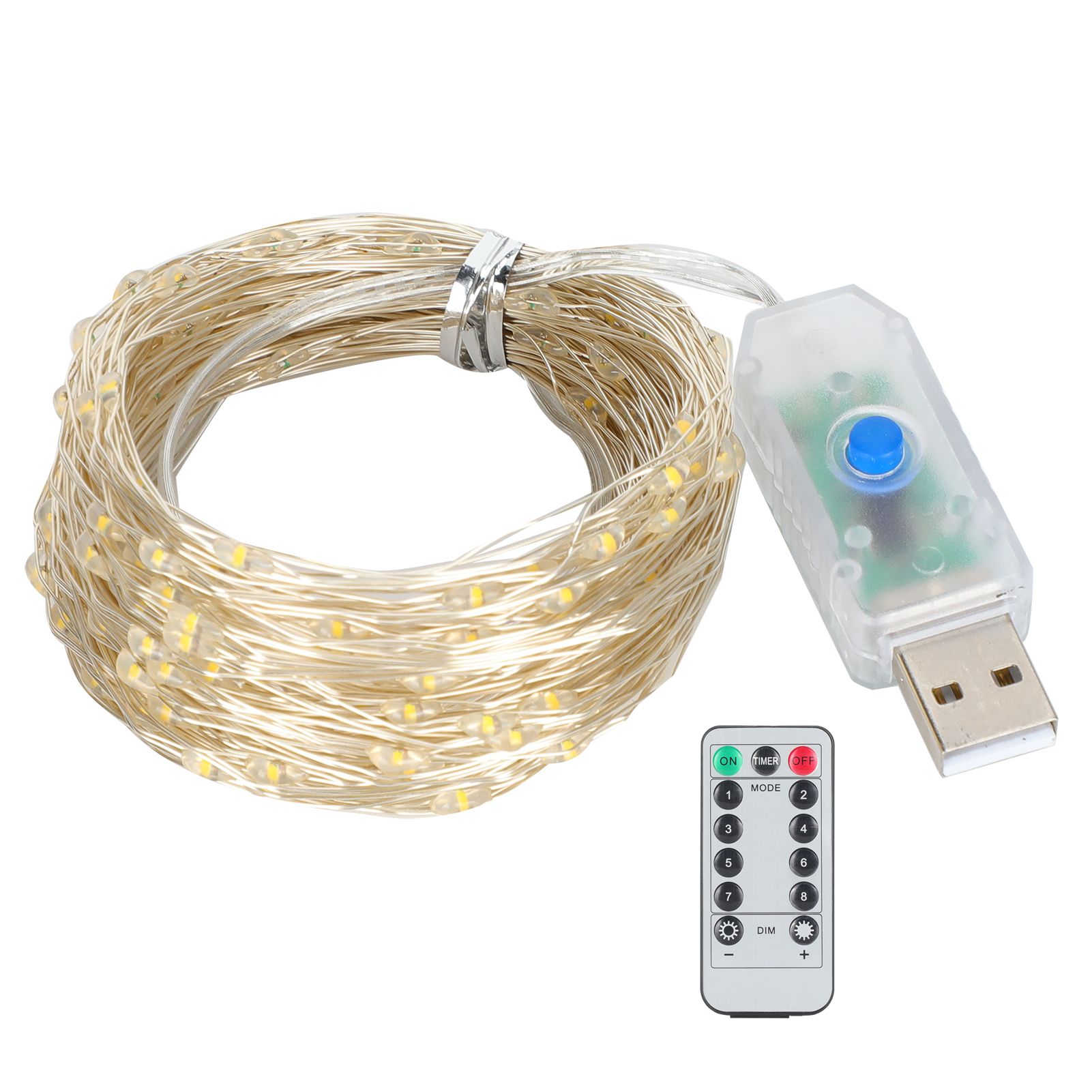 20m 200LED String Lamp Warm White Indoor Outdoor 8 Modes Decorative Light with view 3